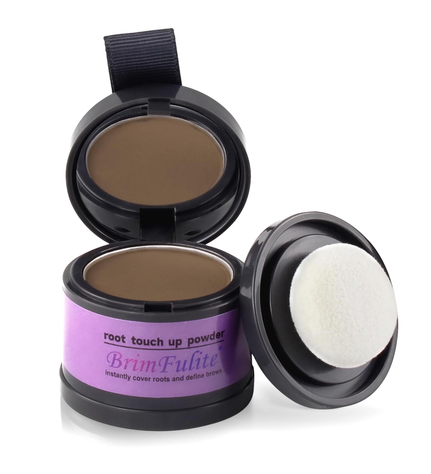 Hairline Powder for Women - Instant Gray Root Cover Up Stain-Proof & Windproof Brown 0.14 Oz - Compact Puff & Mirror Included - Buy Online on GoSupps.com