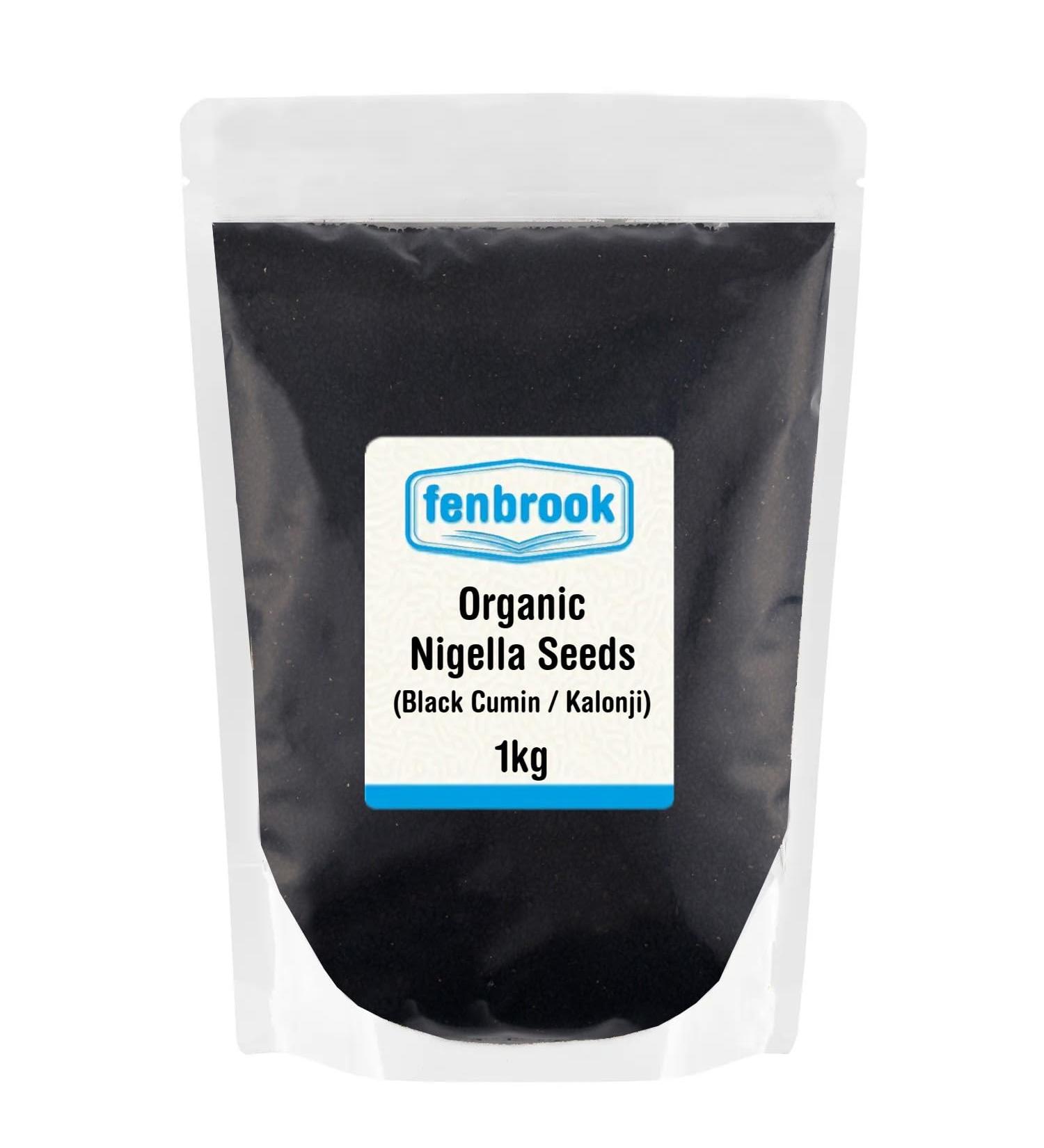 Organic Nigella Seeds 1kg | Certified Organic by Fenbrook Organic - Buy Online on GoSupps.com