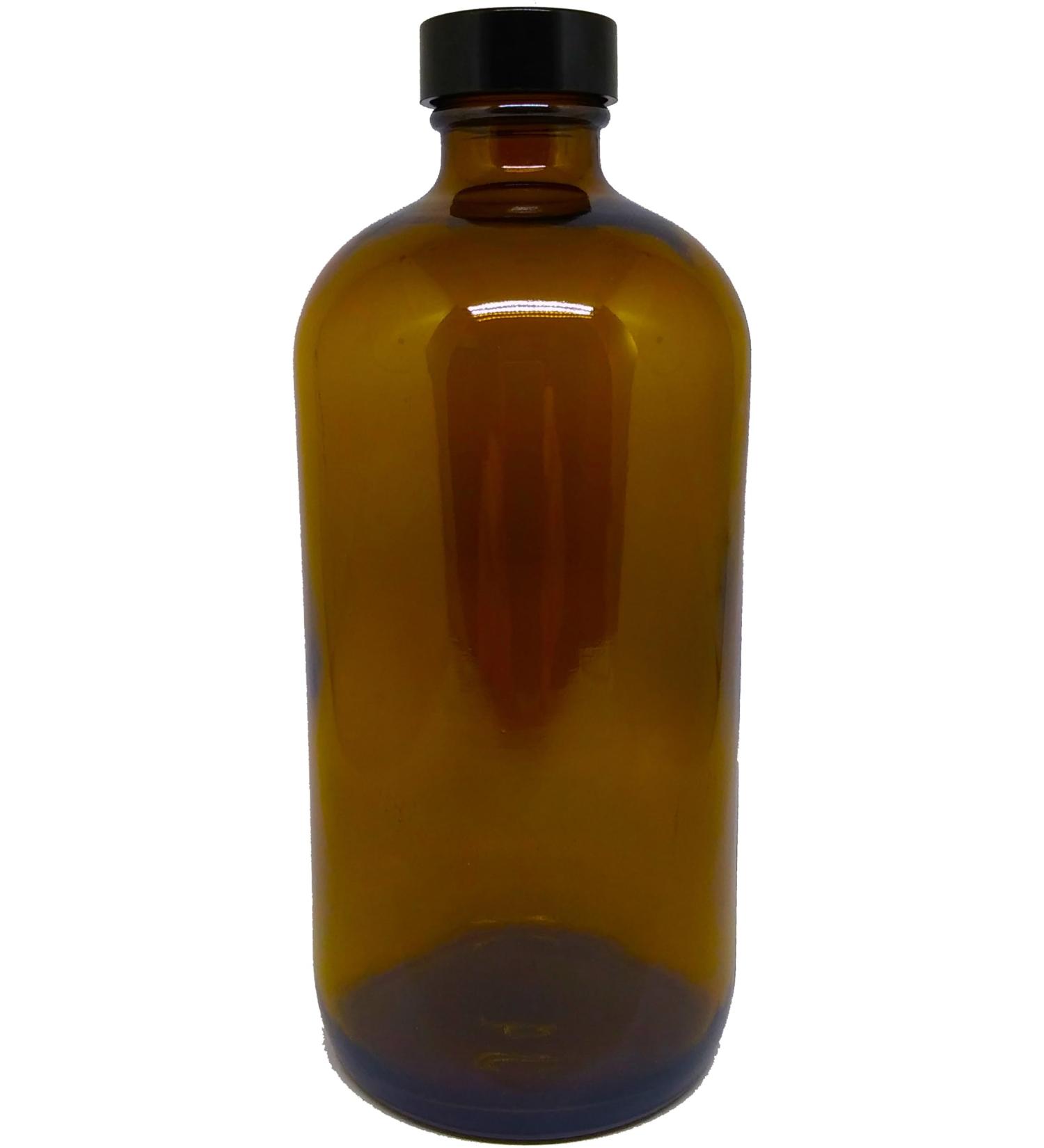 Vanilla Scented Body Oil Fragrance Regular Cap - Gold - 16 oz. - ID#23205