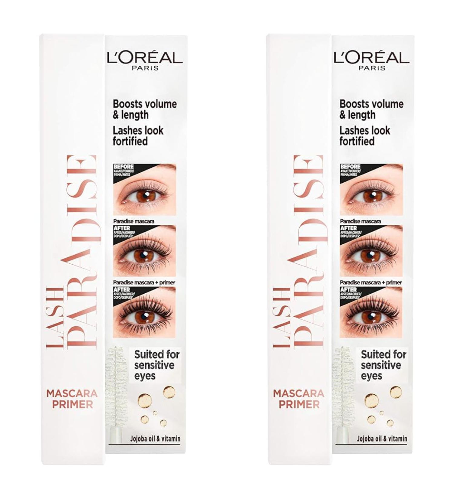 L'Or al Paris Lash Paradise Primer for Mascara - Length Volume & Hold - Transparent 7.2 ml (Pack of 2) - Buy Online on GoSupps.com