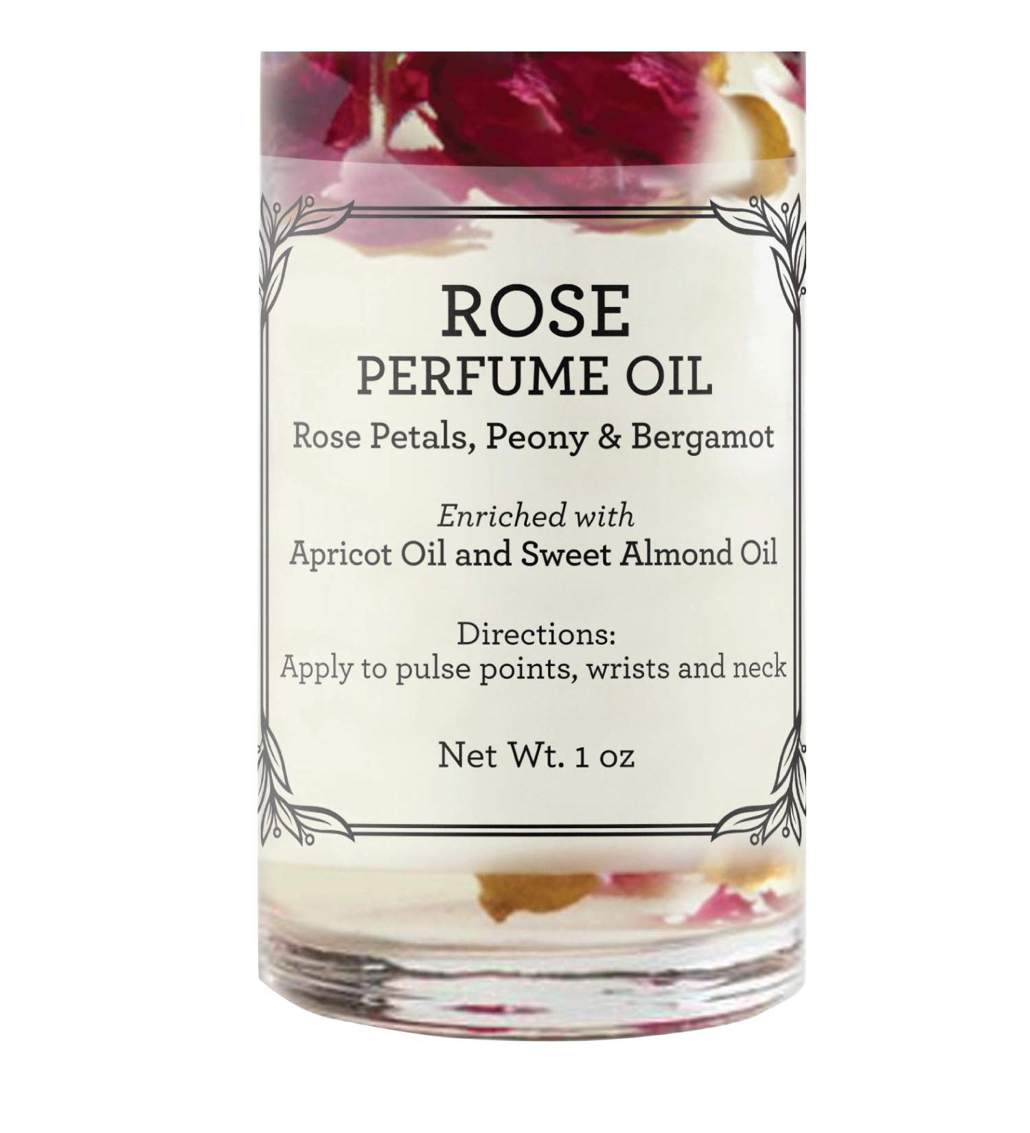 Buy Rose Roll-On Perfume Body Oil | Floral Scented Enriched with Apricot & Almond Oil - 1 Fl Oz - International Shipping Available - Buy Online on GoSupps.com