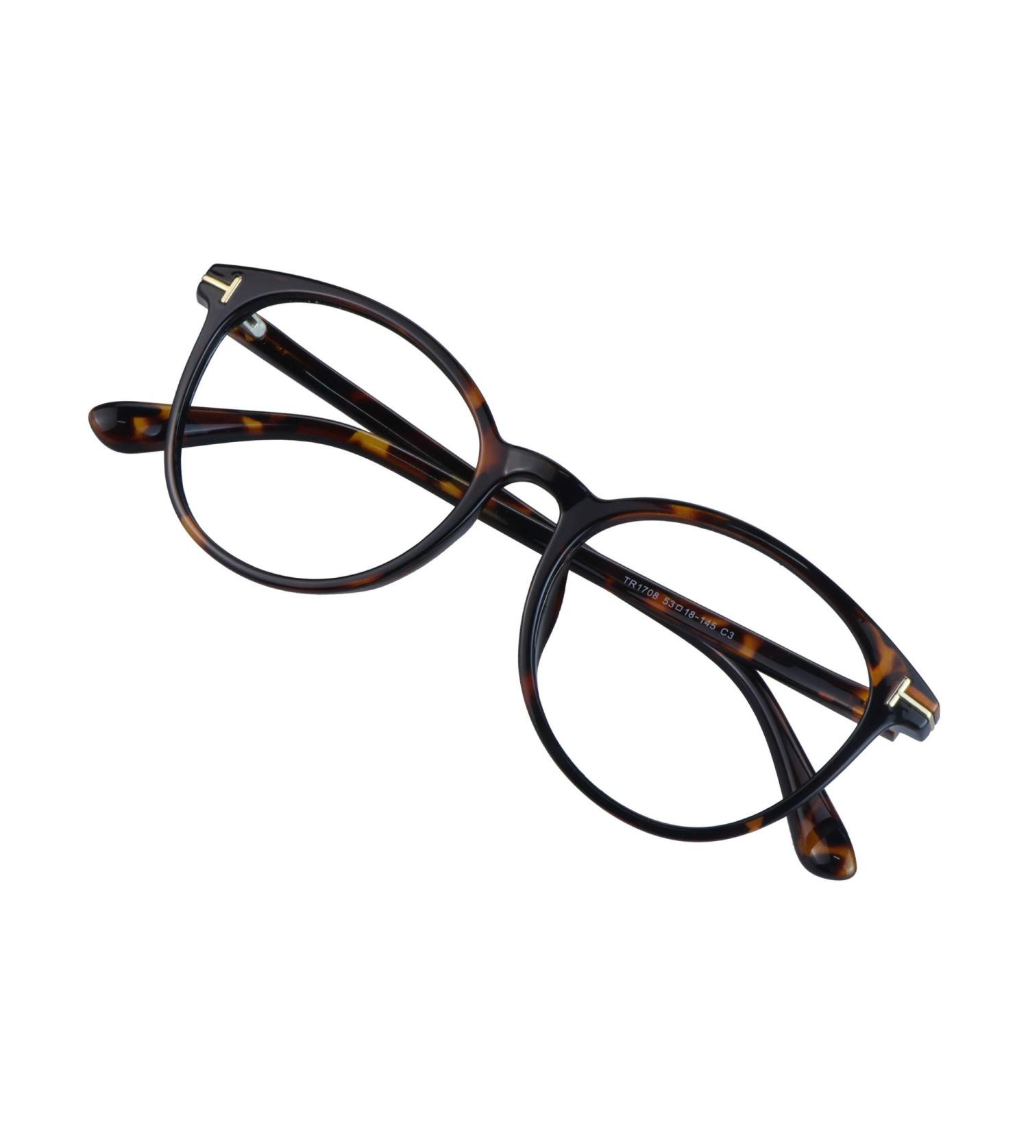 VisionGlobal Blue Light Blocking Glasses for Men & Women - Anti Glare Computer & TV Glasses - TR1708_Tortoise (C3) 0.25x - Buy Online on GoSupps.com