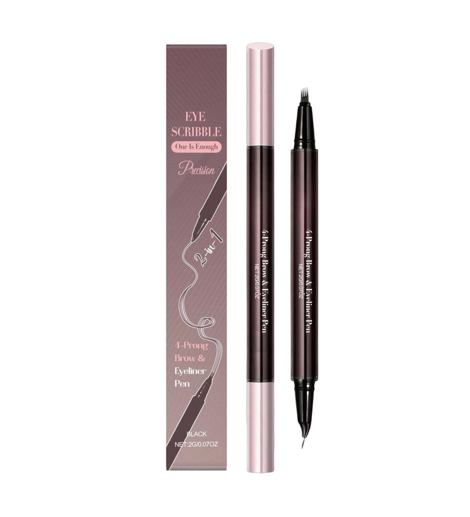 Eyebrow PencilWaterproof 2in1 Eyeline Pencil Eyeliner For Beauty And Makeup For Women And Girls Dating Parties And Gatherings - Buy Online on GoSupps.com