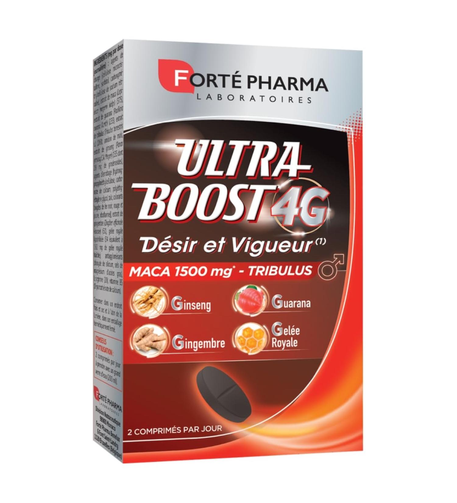 Fort Pharma - Ultra Boost 4G Desire and Vigor - Food supplement based on Maca and Tribulus - Male Tone - 30 tablets - Buy Online on GoSupps.com