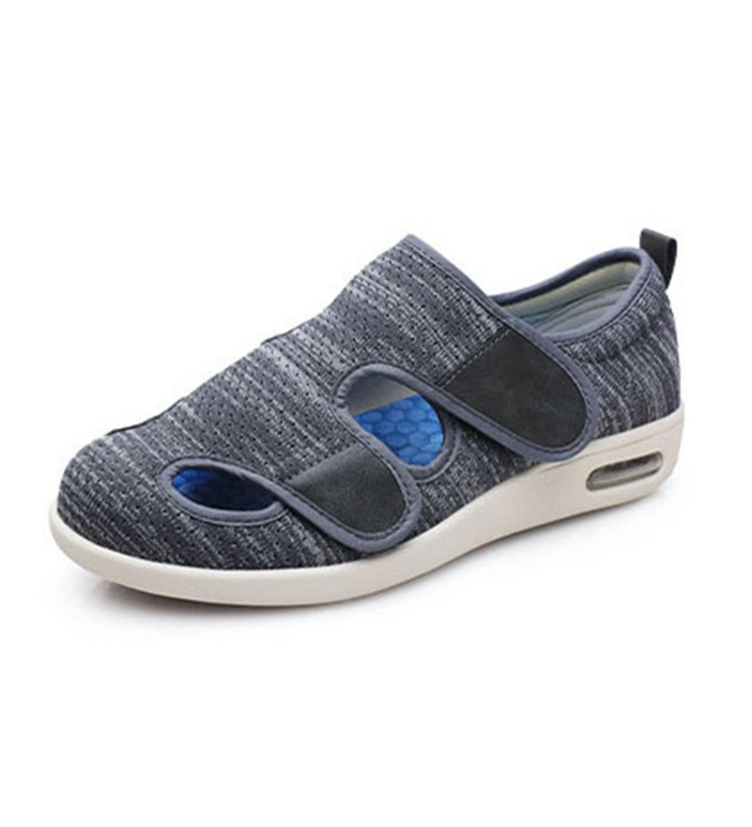 Men's Adjustable Diabetic Slipper Shoes for Swollen Feet | Arthritis Edema Relief | Perfect Gift for Elderly - Buy Online on GoSupps.com