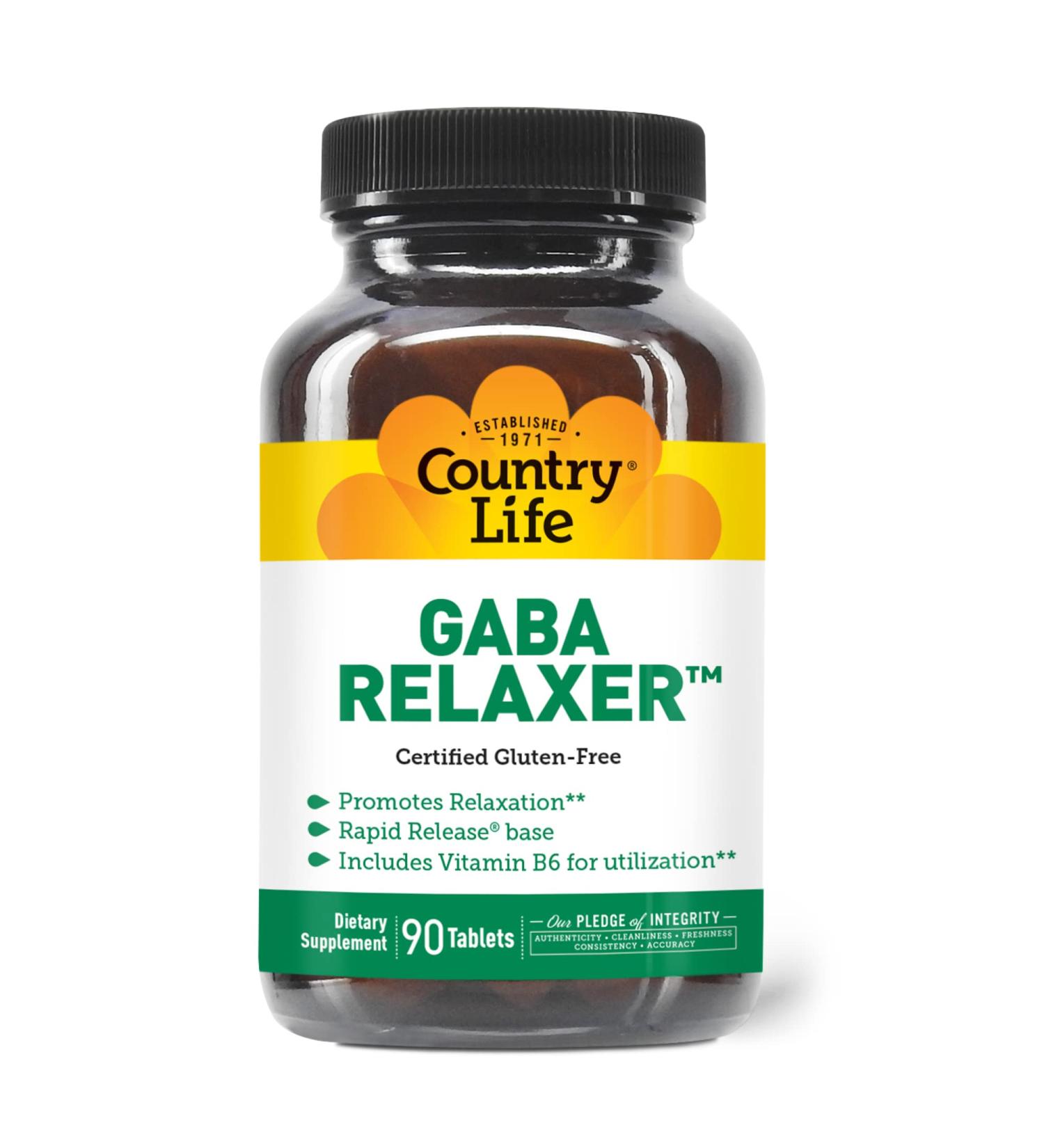 Country Life Gaba Relaxer - Rapid Release 90 Tablets | Buy Internationally for Stress Relief - Buy Online on GoSupps.com