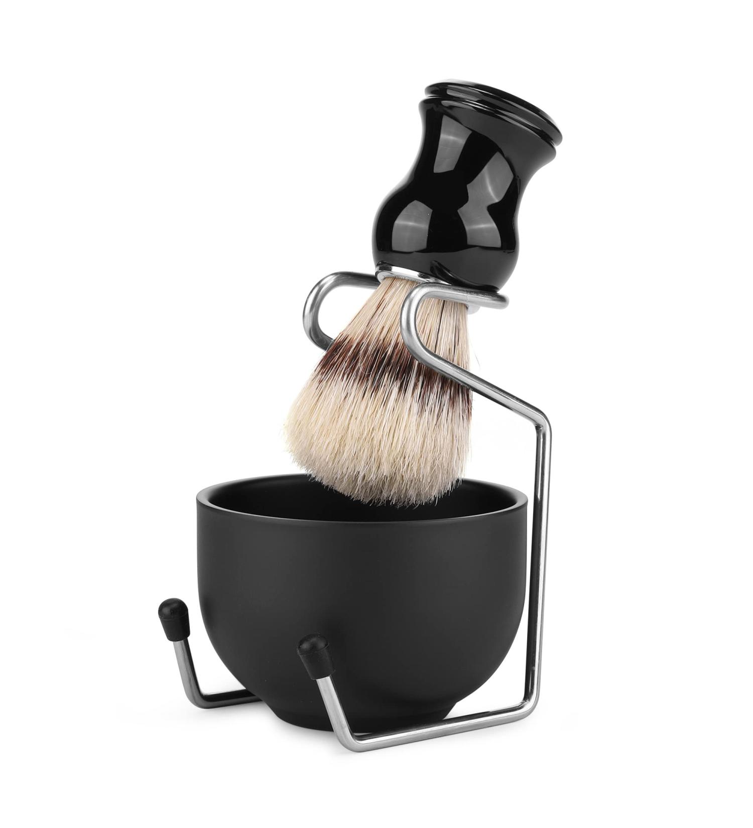 CCbeauty 3-in-1 Men's Shaving Set | Classic Wet Shaving Kit with Stainless Steel Shell & Brush Holder - Perfect for Beginners & Professionals - Buy Online on GoSupps.com