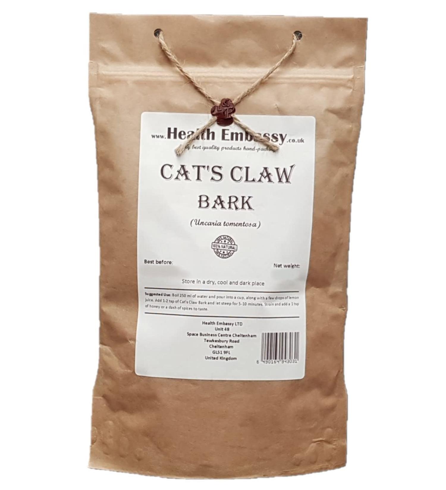 Cat's Claw Bark Tea | Uncaria Tomentosa | Griffe De Chat corce Tisane Health Embassy (50g) - Buy Online on GoSupps.com