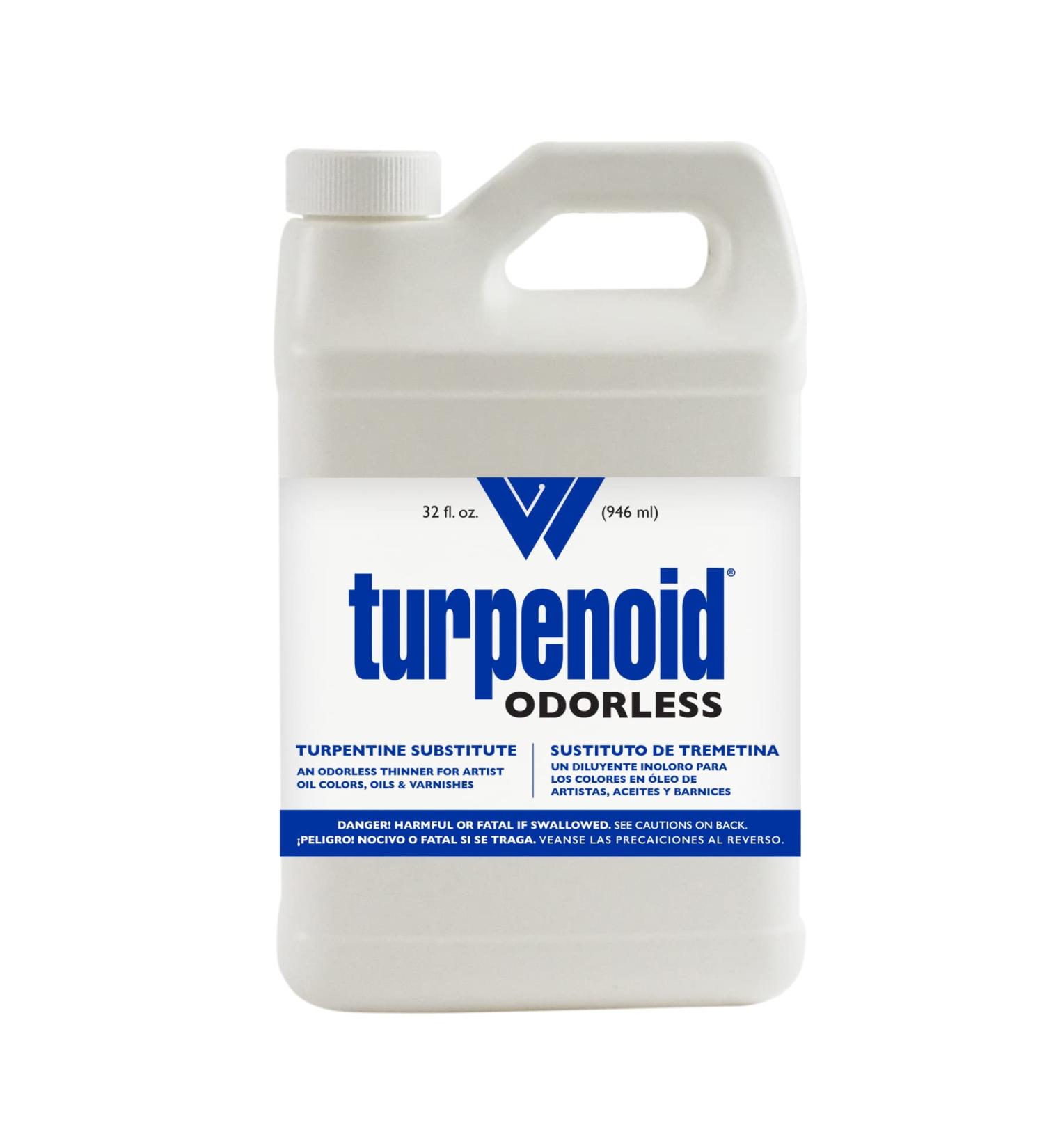 Weber Odorless Turpenoid  Artist Paint Thinner and Cleaner  946ml (32 Fl Oz) Bottle  1 Each 1 Quart (Pack of 1)