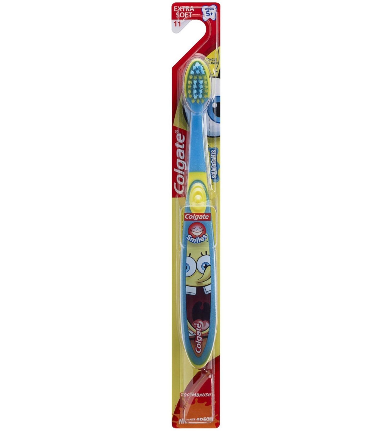 Colgate SpongeBob SquarePants Toothbrush Extra Soft 1 Each (Pack of 2)
