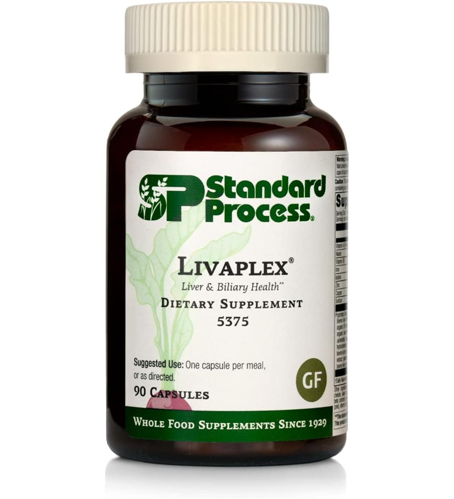 Standard Process Livaplex - Liver Health Support Supplement - 90 Capsules - Buy Online on GoSupps.com