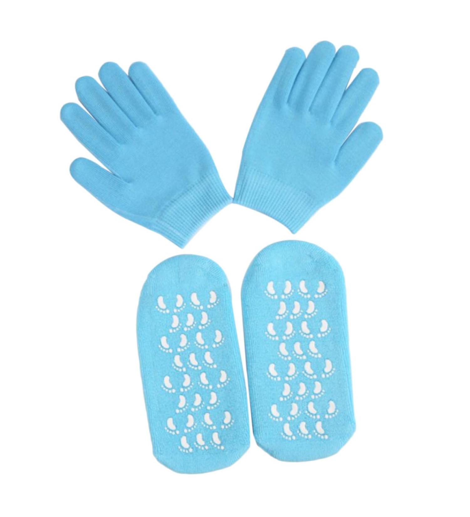 Ladies Gloves Spa Gel Gloves Lotion Gloves Skin Care Plant Essential Oils Moisturising Socks Cotton Gauze Plant Essential Oils Spa Socks Moisturizing Gloves Spa Gel Socks Cosmetic - Buy Online on GoSupps.com