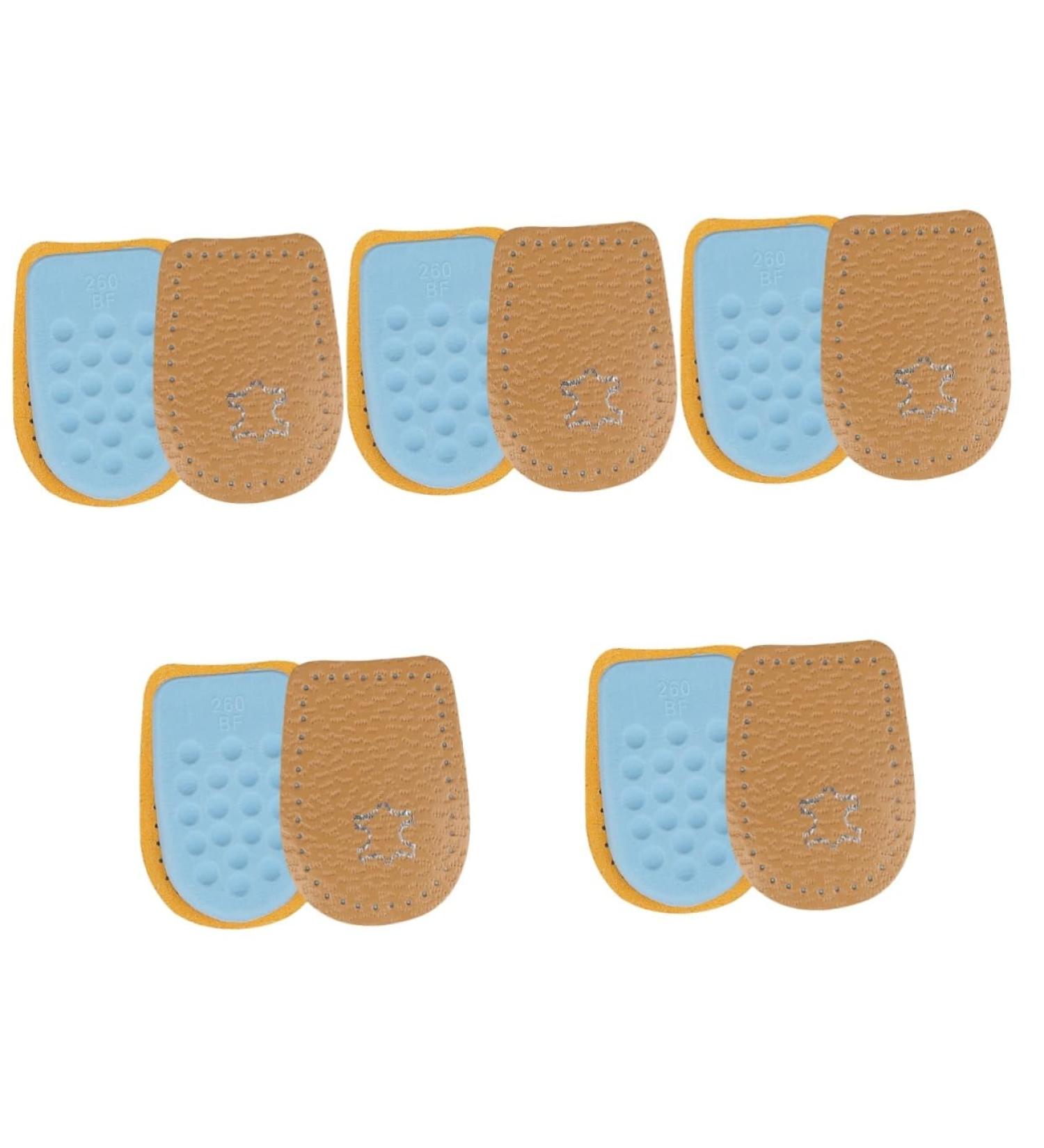 NOLITOY Heel Pad Insoles - Comfortable High Heel Inserts for Women & Men | Non-Slip Microfiber Leather Shoe Inserts | 5 Pairs - Buy Online on GoSupps.com