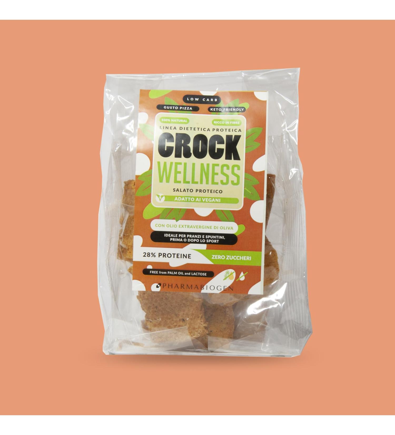 Pharmabiogen Protein snacks Crock Wellness Pizza vegan 100 g