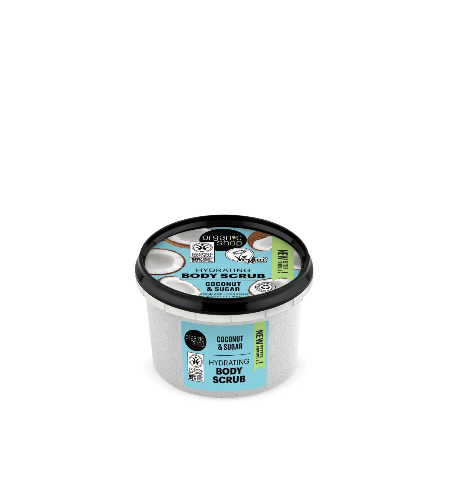 Organic Shop Hydrating Body Scrub Coconut 250ml (Pack of 1) - Buy Online on GoSupps.com