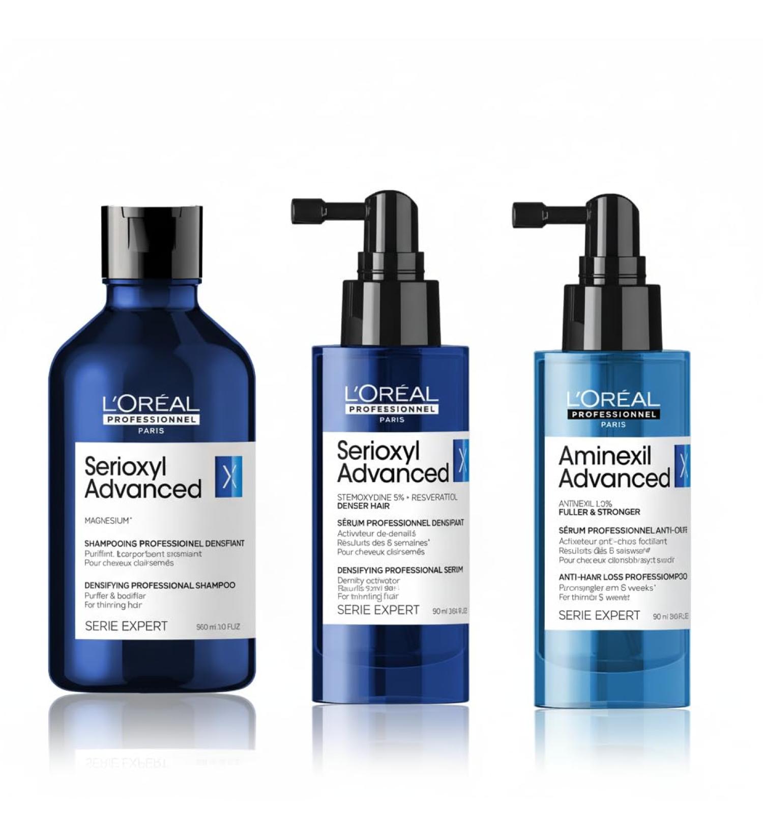 L'OREAL PROFESSIONNEL - Cheveux Clairesem s & En Perte de Densit - Serioxyl Advanced - Multiplie & R g n re la Masse de Cheveux d s 6 semaines 2 - Cure Compl te - Buy Online on GoSupps.com