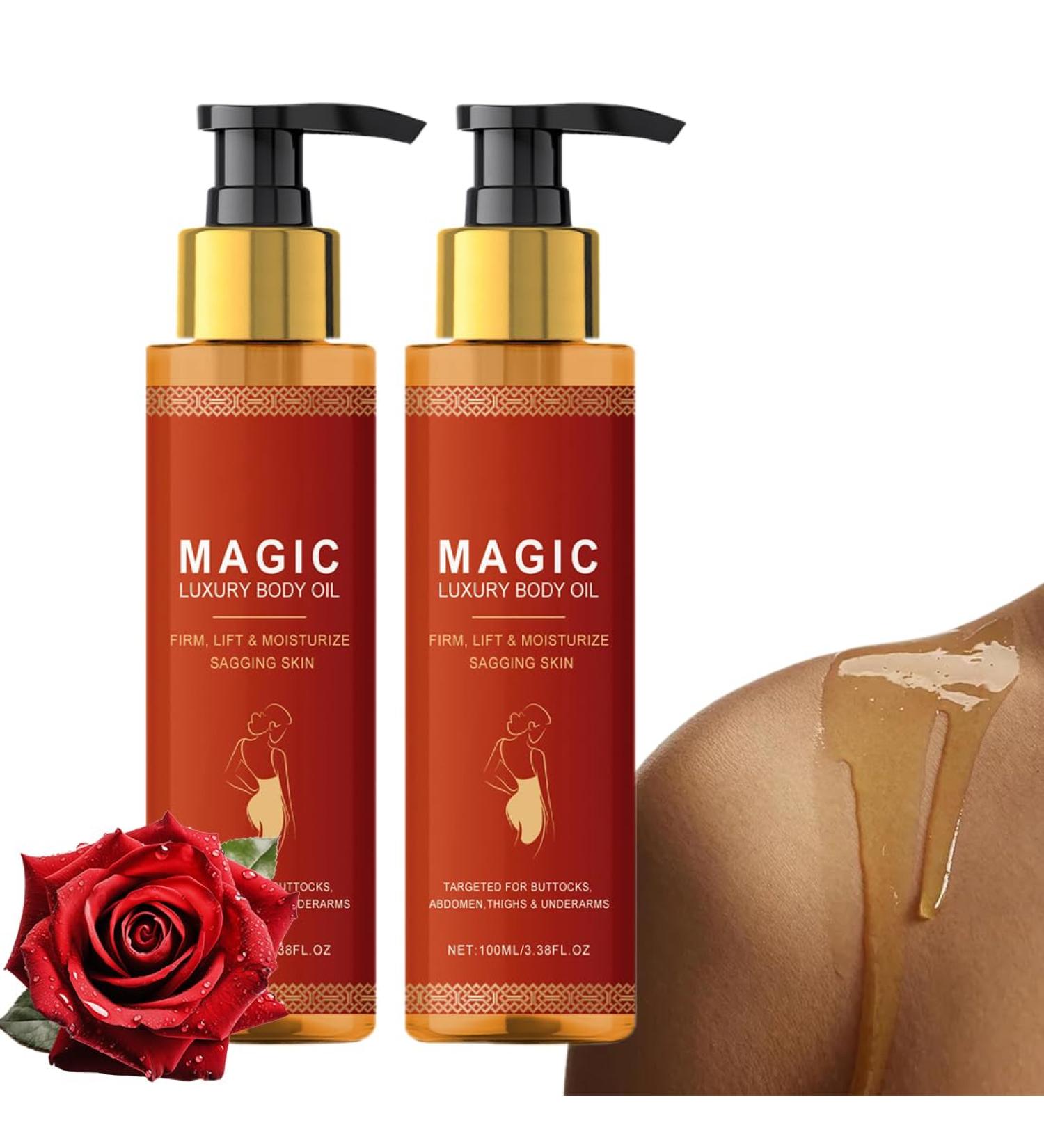Teegxddy Magic Luxury Body Oil Glow Remedy Oil 2 pieces suitable for firming and hydrating the skin lifts sagging skin Magic Body Oil for all skin types - Buy Online on GoSupps.com