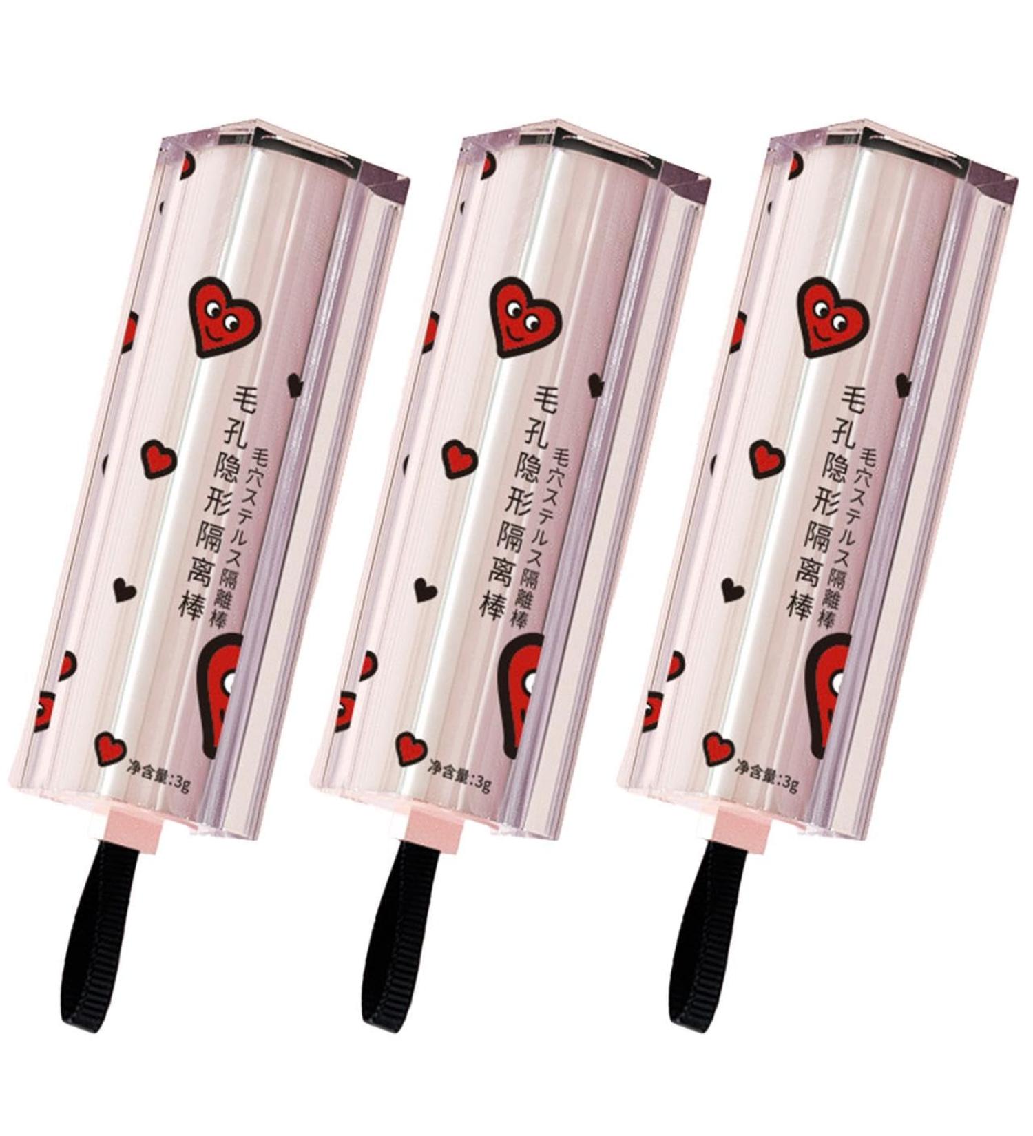 Magical Pore Eraser Waterproof Face Primer Stick Pore Eraser Primer Matte Priming Makeup Blur Stick Instant Face Tightener Primer Invisible Pore Hydrating Primer Face Shimmer Stick (3 pcs Large) - Buy Online on GoSupps.com