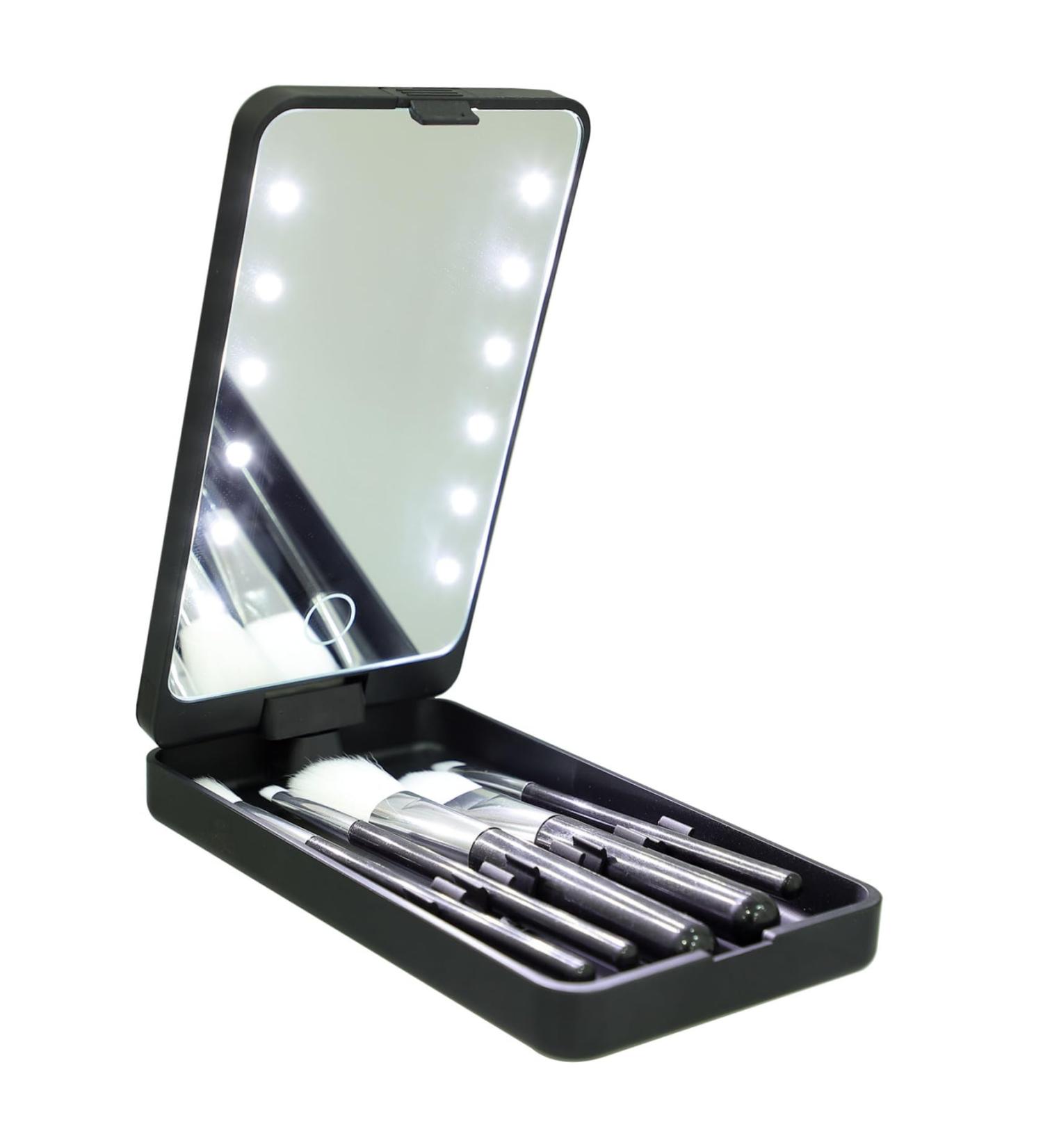 Bo te Cils Avec Miroir Led tui De Rangement Pour Cils Support Organisateur De Conteneur De Bo te De Maquillage - Buy Online on GoSupps.com
