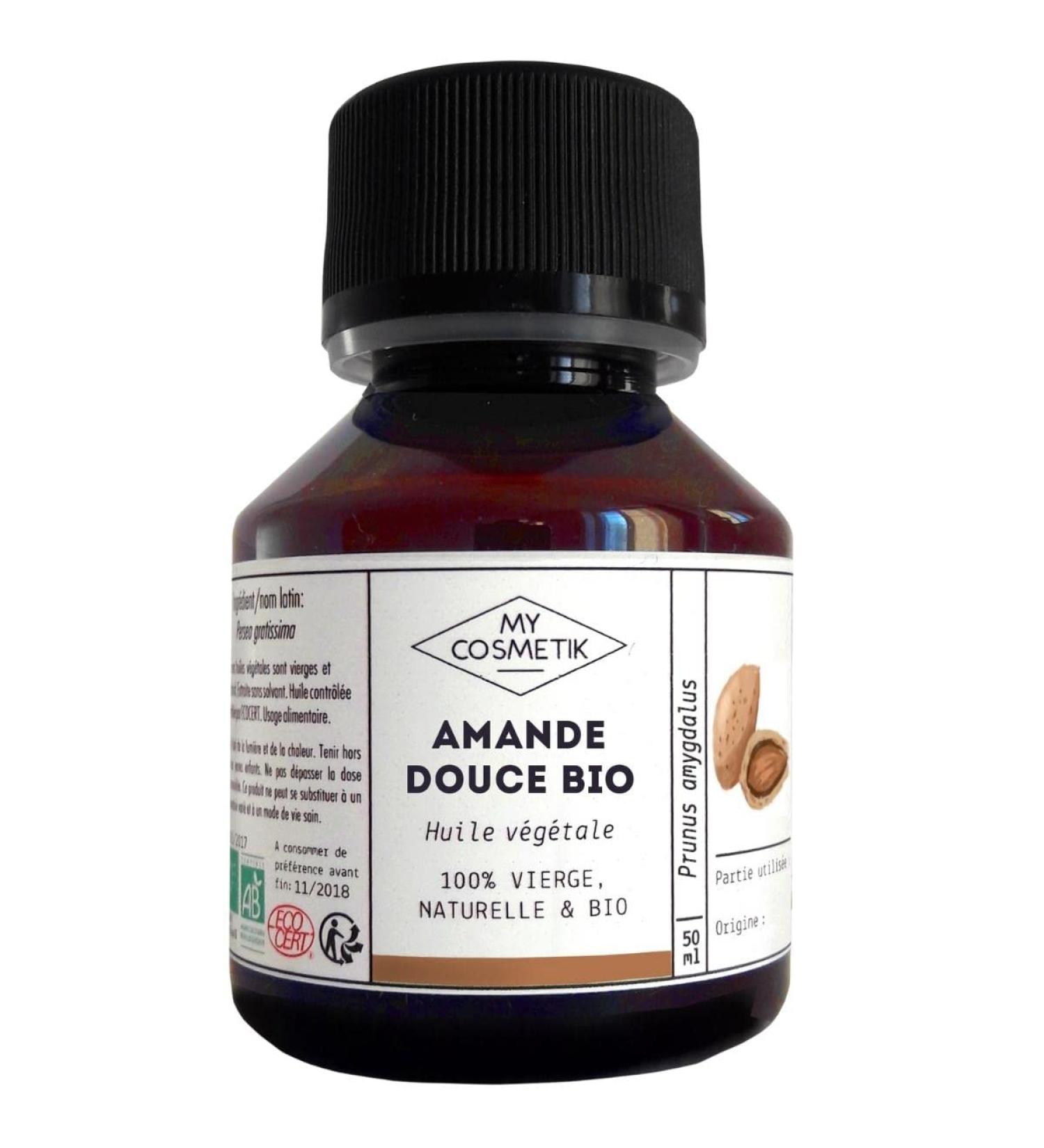 Vegetable Oil of sweet almond Organic - MyCosmetik - 50 ml - Buy Online on GoSupps.com