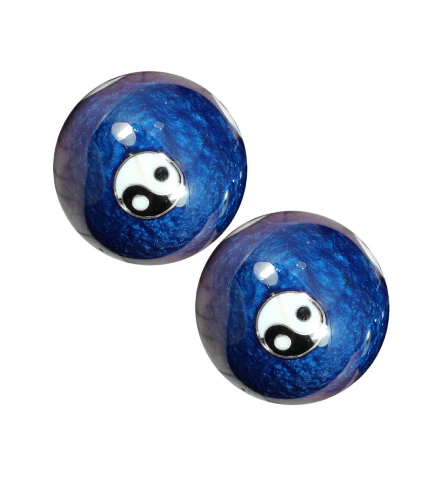 Tovinanna Decorative Marble Massage Balls Set - Hand Health Training & Stress Relief Handballs - Buy Online on GoSupps.com