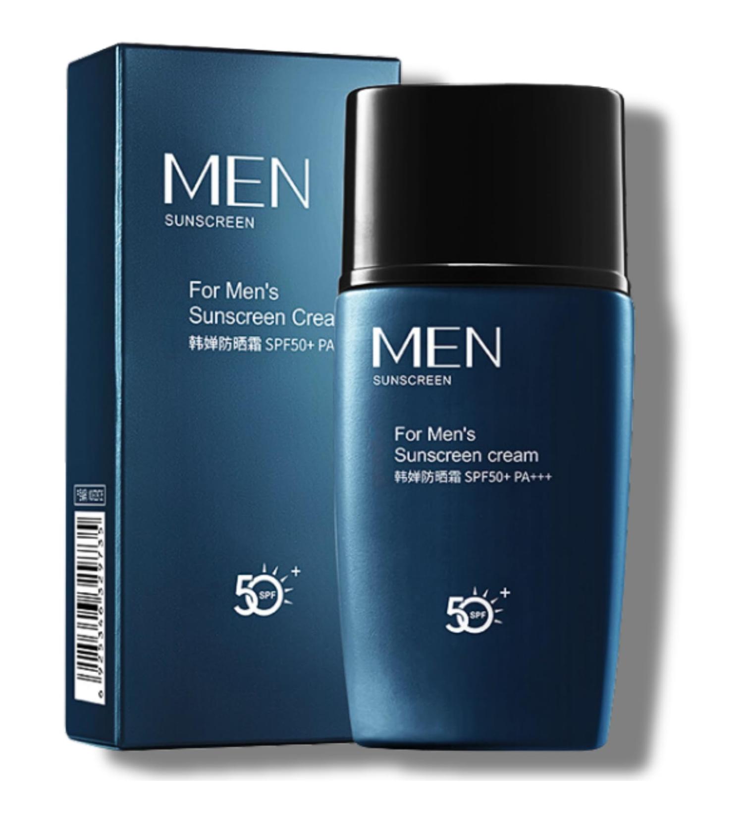 Men's Sun Cream SPF 50 PA+++ Sun Block SPF 50 Face Moisturiser Zinc Sunscreen For Men Face & Body Refreshing Sunblock Waterproof All Day Sun Cream Against UVA & UVB Travel Sun Cream For Sport - Buy Online on GoSupps.com