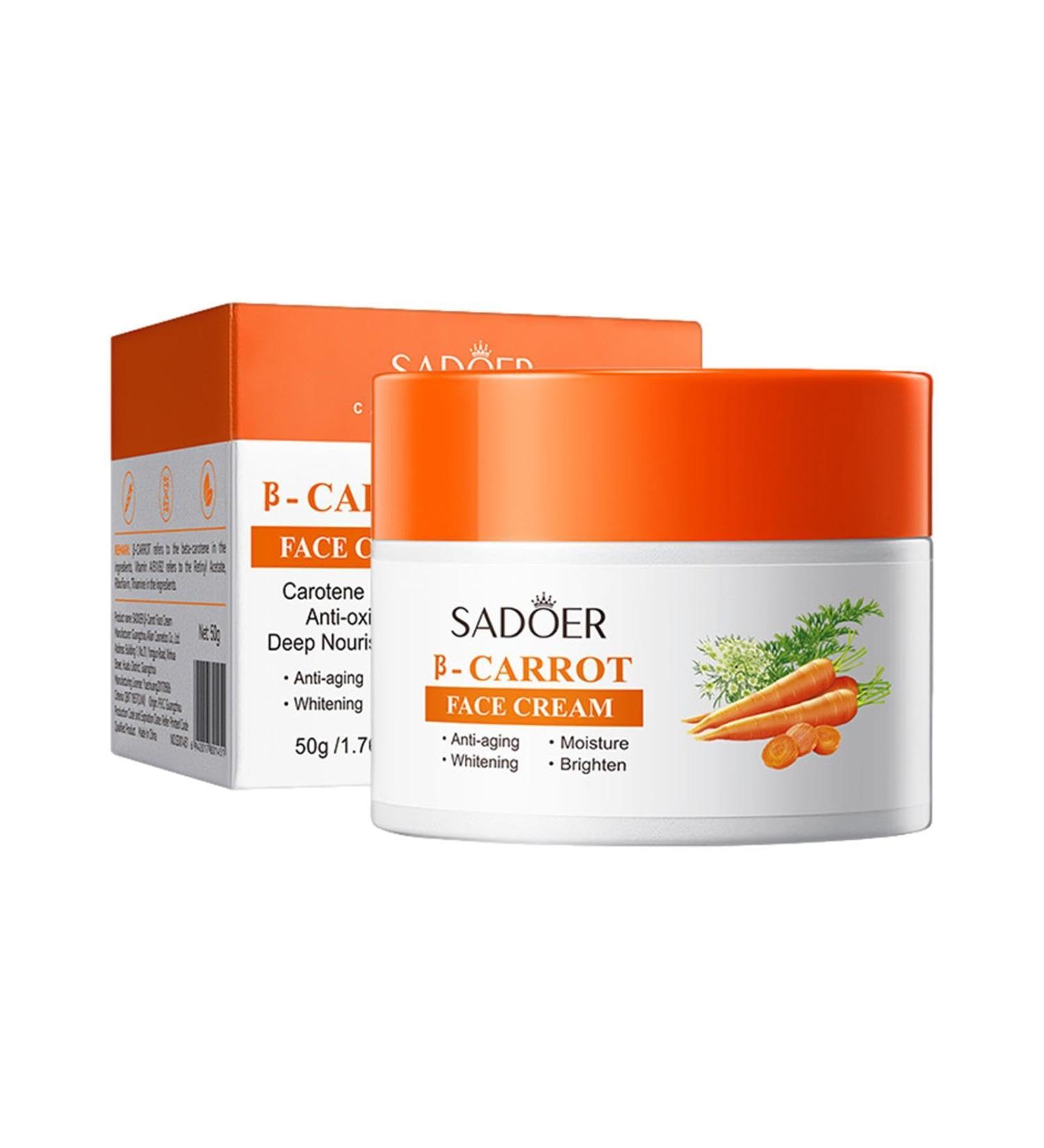 Generic Carotone Cream Skin Lightening Cream for Dark Skin Vitamin C Face Cream with Carrot Natural Carrot Moisturizer Skin Lightening Cream for Face Firming Reduces Fine Lines 20g(box of 1) - Buy Online on GoSupps.com