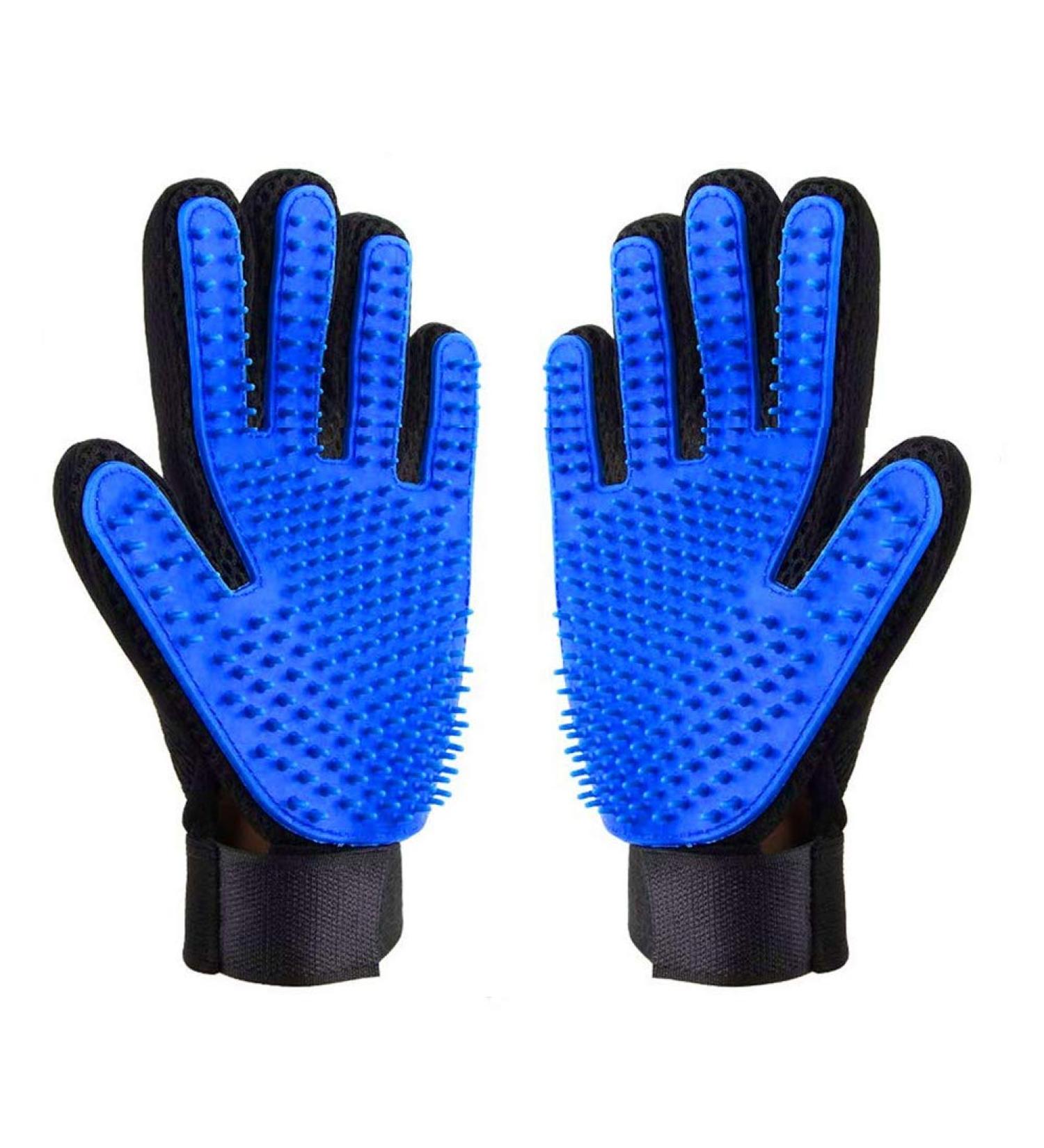 AUBBC Pet Grooming Glove 2 PCS - Gentle Deshedding Brush for Cats & Dogs - Buy Online on GoSupps.com