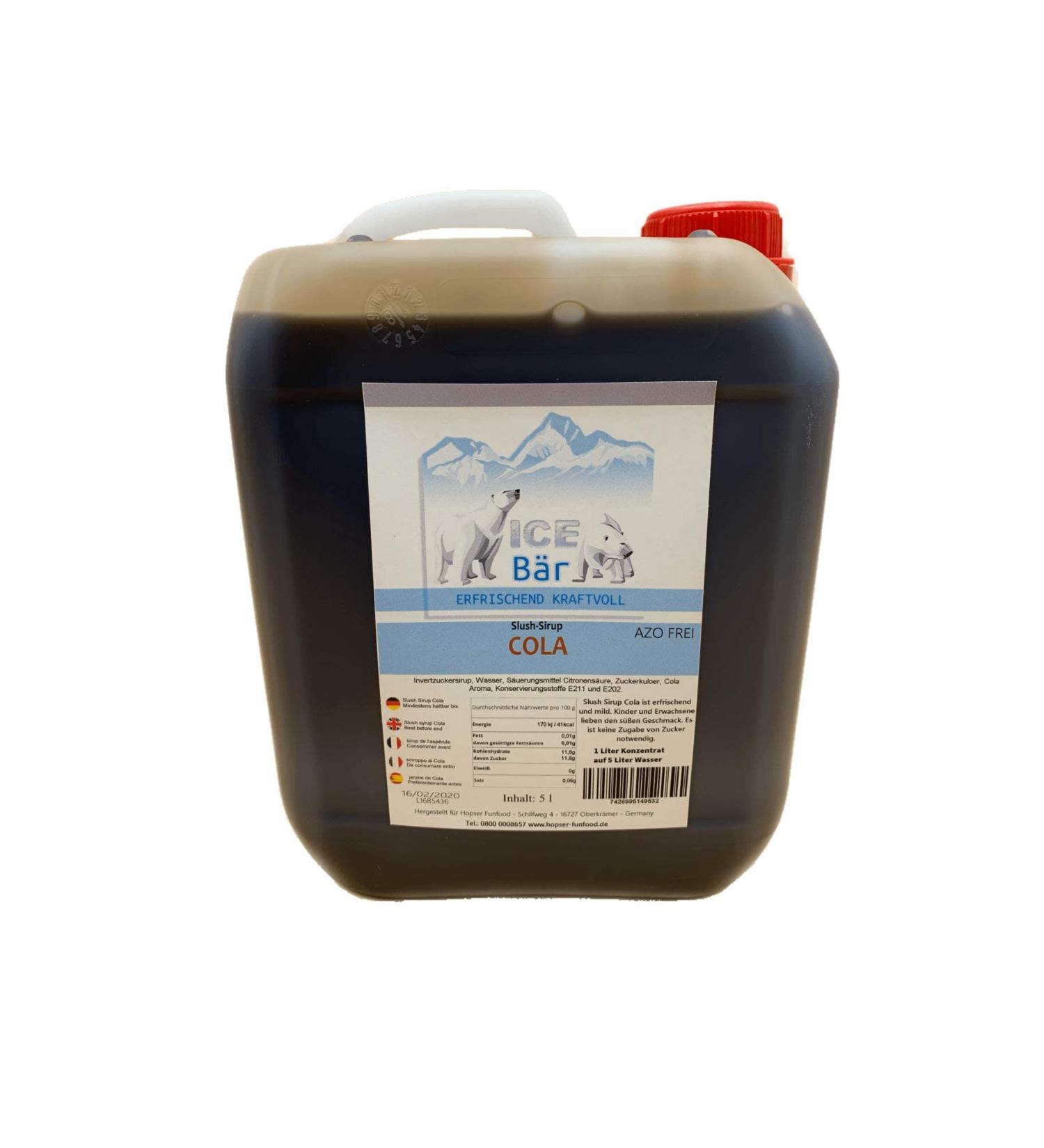 Ice Br Slush Syrup - 12 Fruity Varieties | 5L Cola Concentrate | Ideal for Slushy Makers & Ice Cream Beverages - Buy Online on GoSupps.com