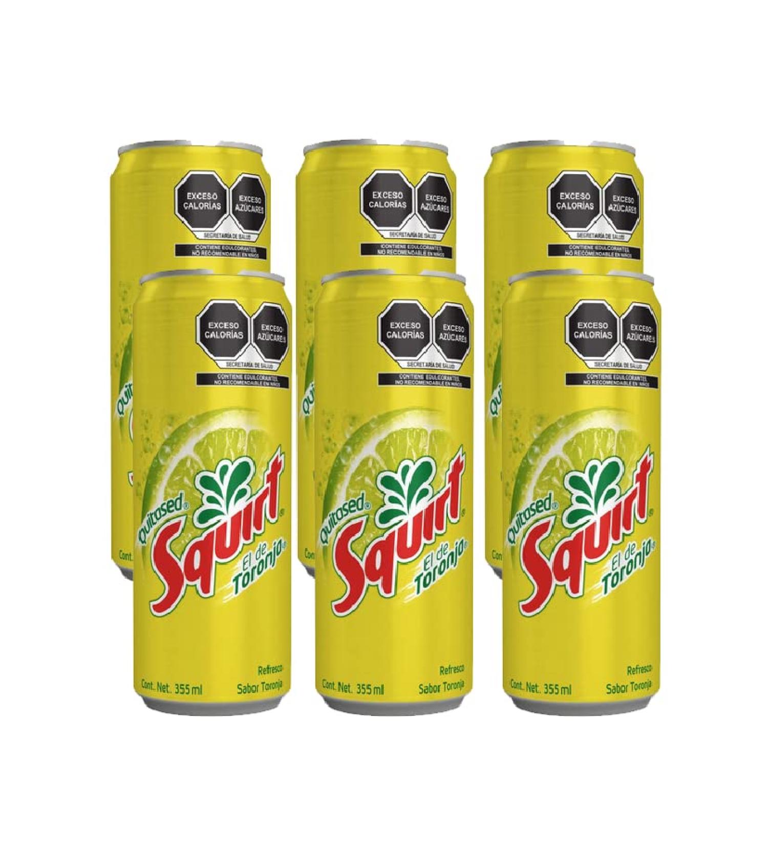 Squirt Grapefruit Soda Drink 355ml (Pack of 6)