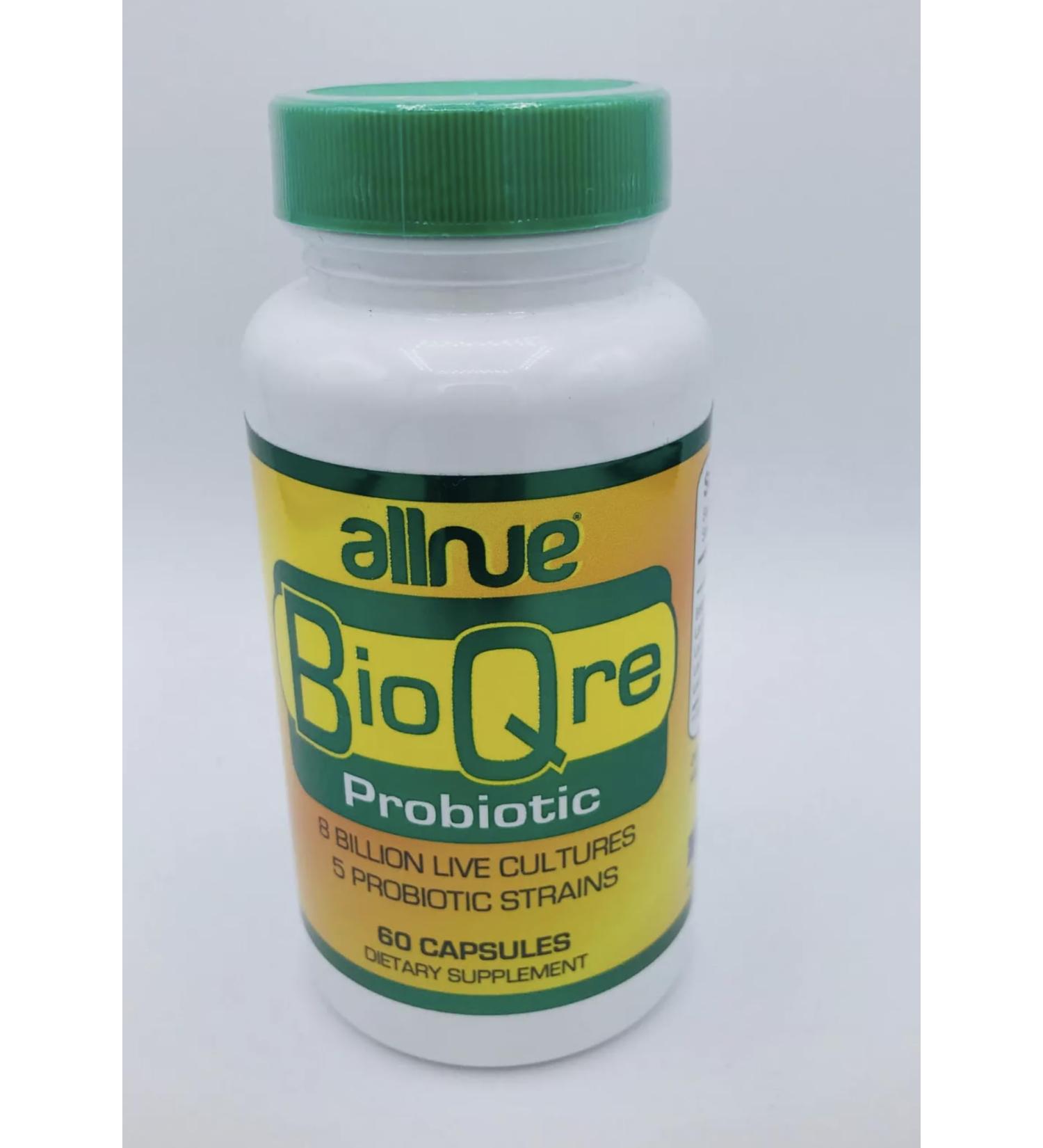 BioQre Probiotic Bacticontrol Support Bacterium Cure Bacticure Control 60 Capsules Acidophilus Probiotics 1 Billion Vital Detox Candida 1 Bottle. Natural (1)