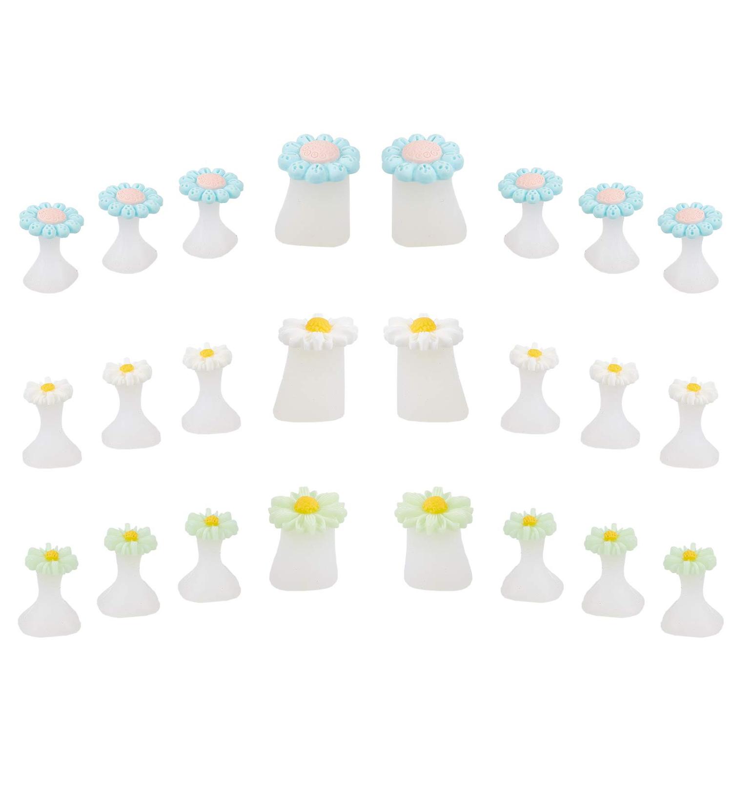 Niceneeded 24-Piece Manicure Silicone Toe Separator - Pearl Daisy Flower Design for Pedicure & Nail Art Tools - Buy Online on GoSupps.com
