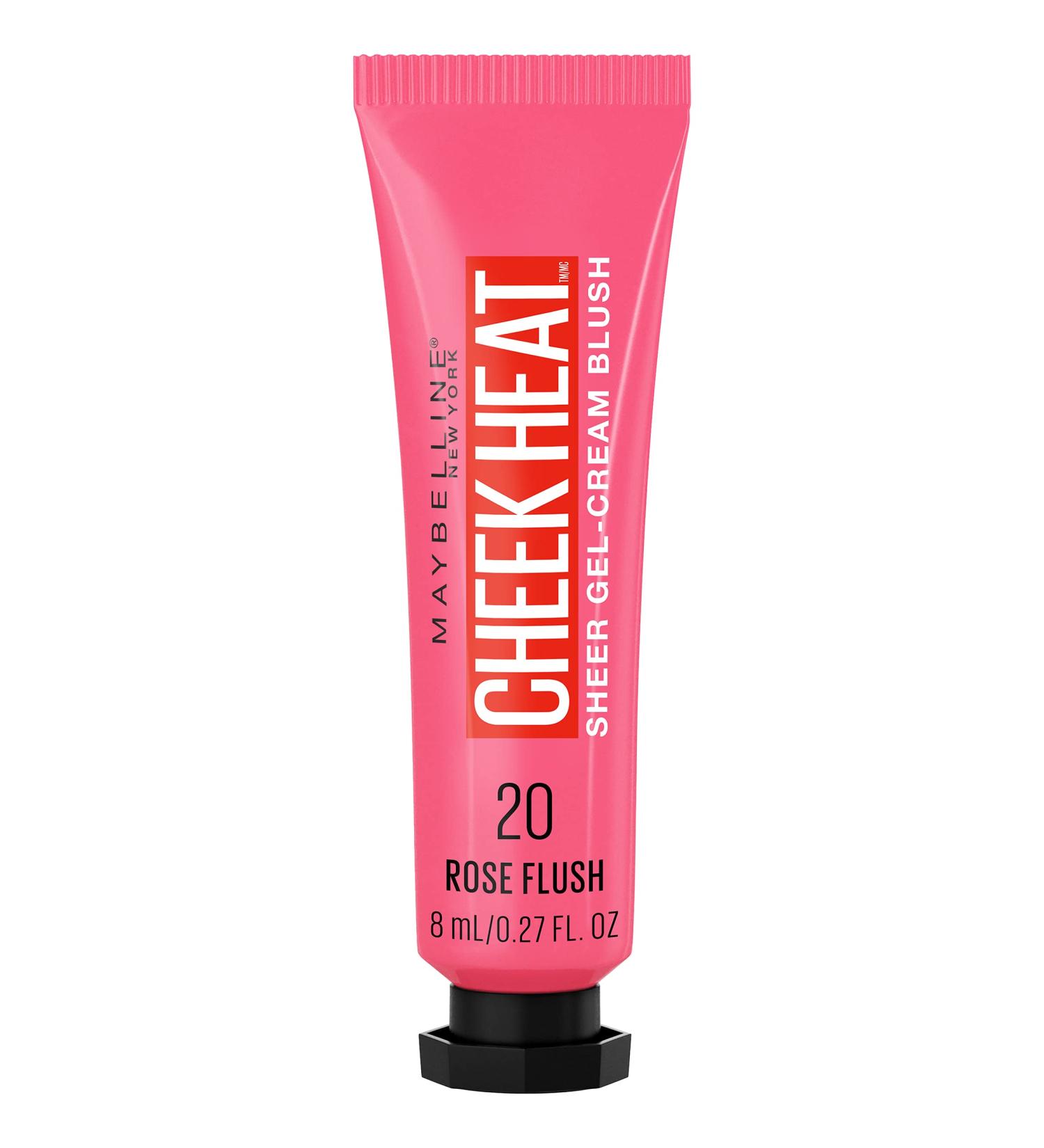 Maybelline Cheek Heat Gel-Cream Blush - Rose Flush 0.27 fl oz (8 ml) | Flawless Radiance - Buy Online on GoSupps.com
