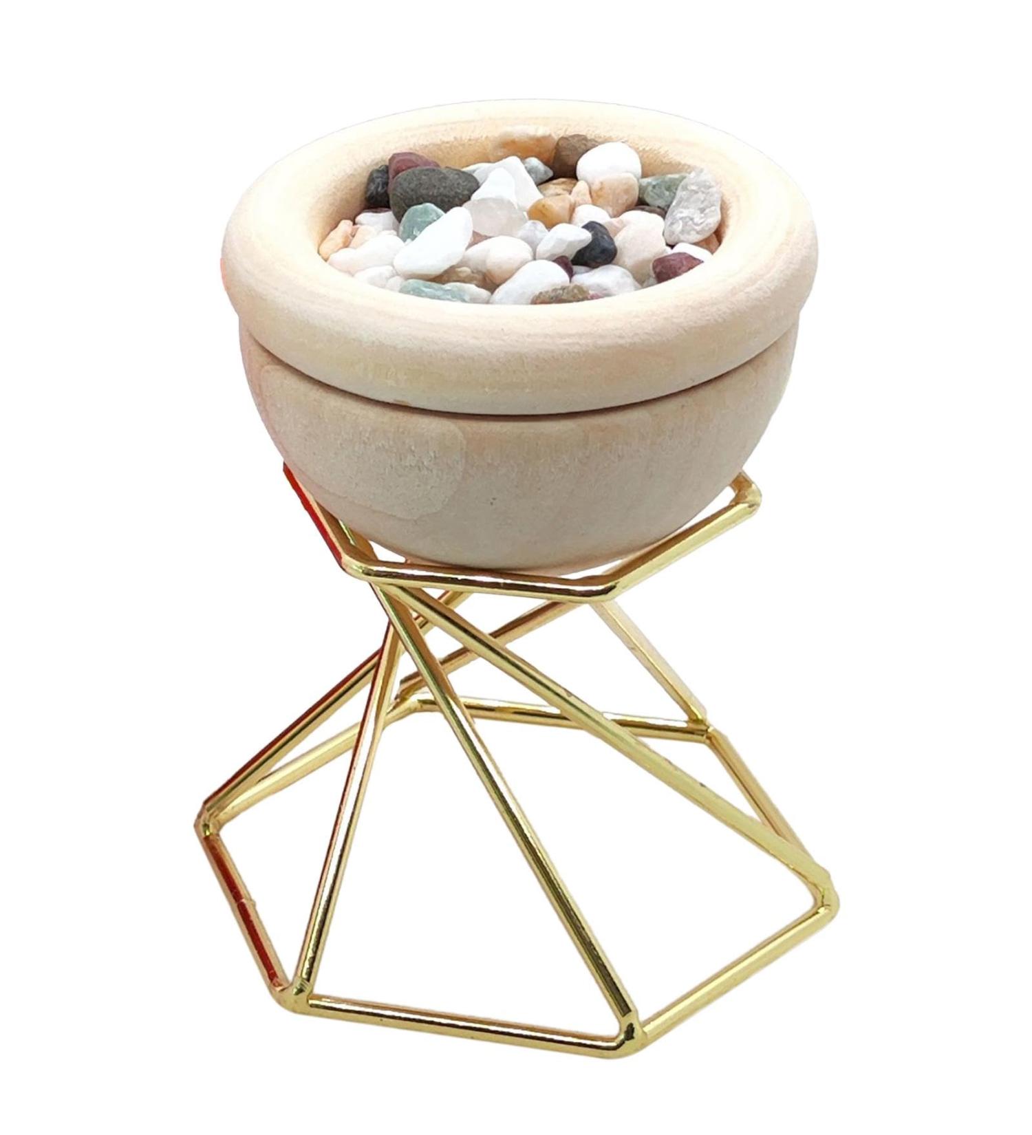 Wood Essential Oil Diffuser | Art Wood & Mini Stone Diffuser for Home Office & Hotel Decor - International Shipping - Buy Online on GoSupps.com