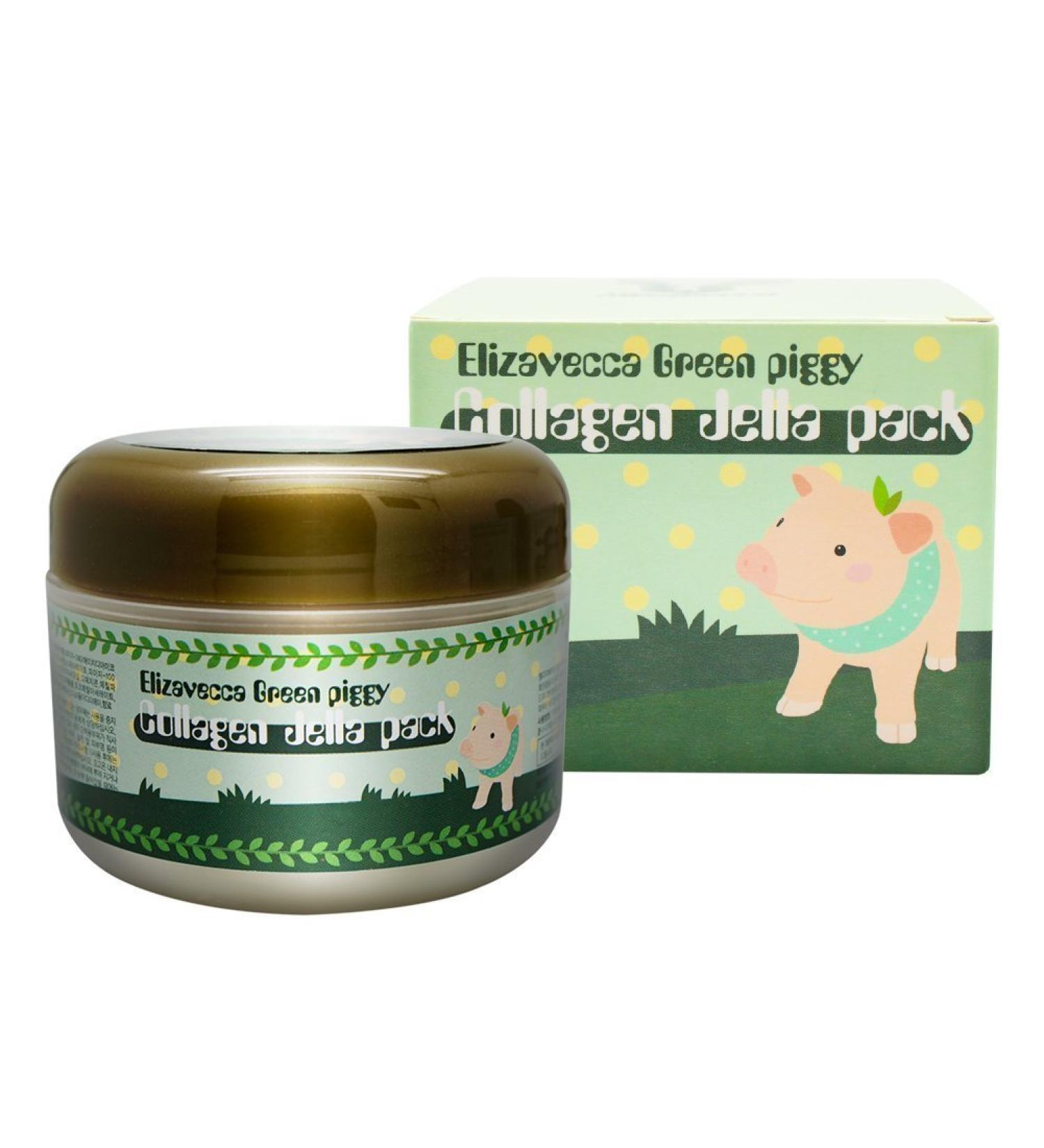 Elizavecca Green Piggy Collagen Jelly Pack 3.53 oz - Anti-Aging Skin Hydration - Buy Online on GoSupps.com