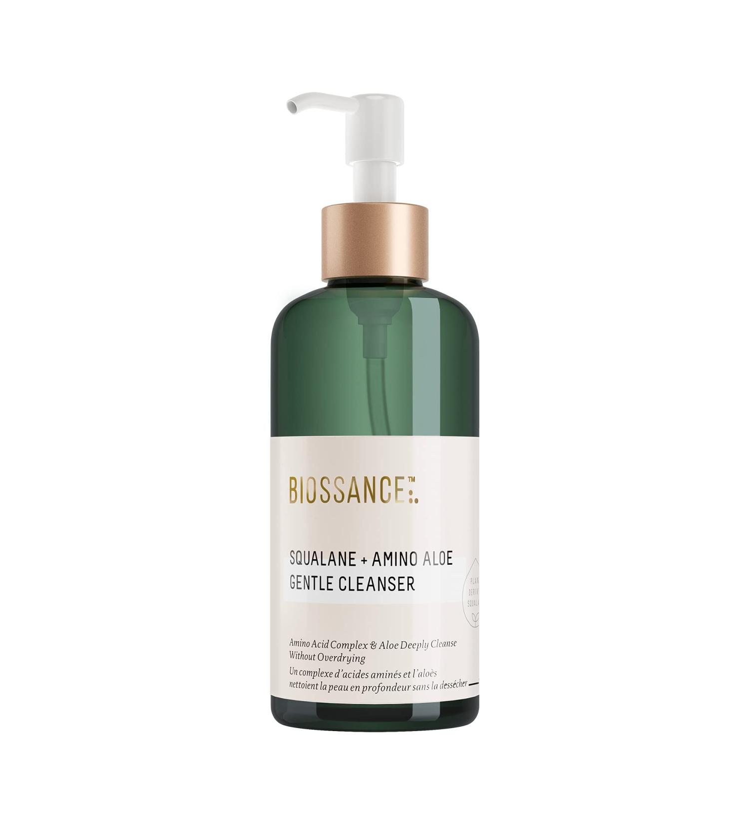Biossance Squalane + Amino Aloe Gentle Cleanser - Foaming Gel Face Wash (6.76 fl oz) - Buy Online on GoSupps.com