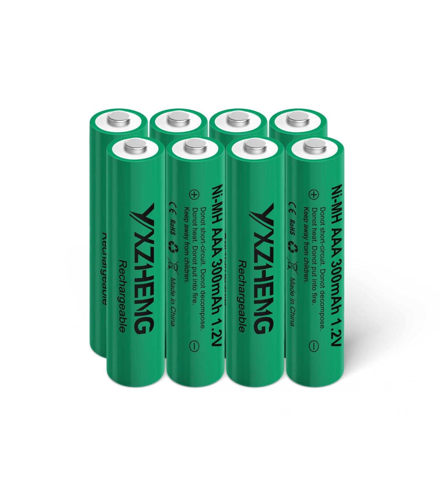 AAA 300mAh Ni-MH Rechargeable Batteries (8 Pack) for Solar Lawn Lights - Eco-Friendly Power for Outdoor Use - Buy Online on GoSupps.com