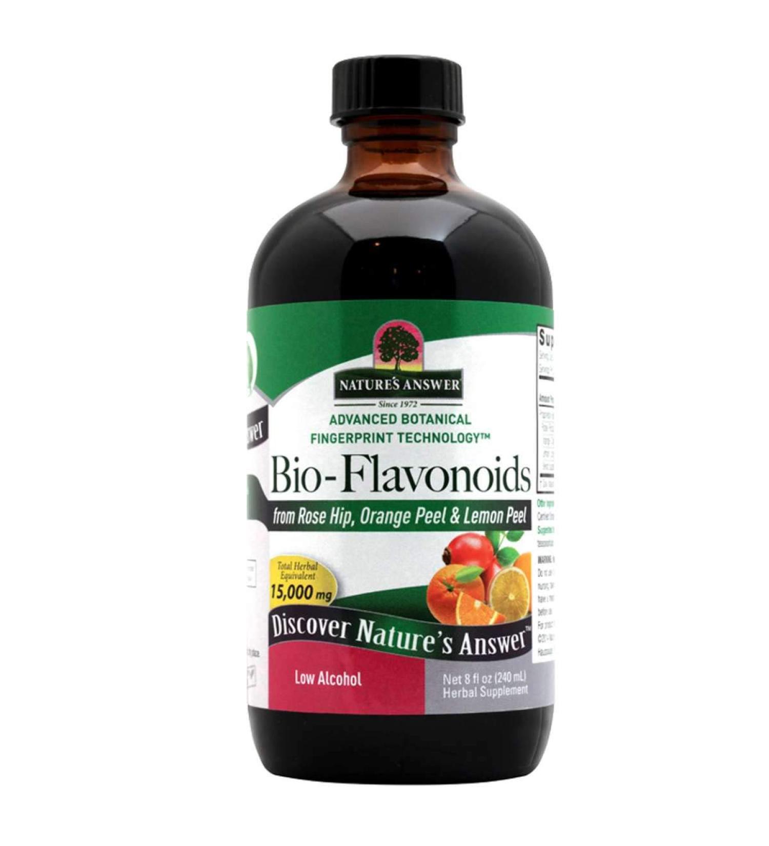 Nature's Answer Bio-Flavonoids & Rose Hips - 8oz Immune Support with Antioxidants - Buy Online on GoSupps.com