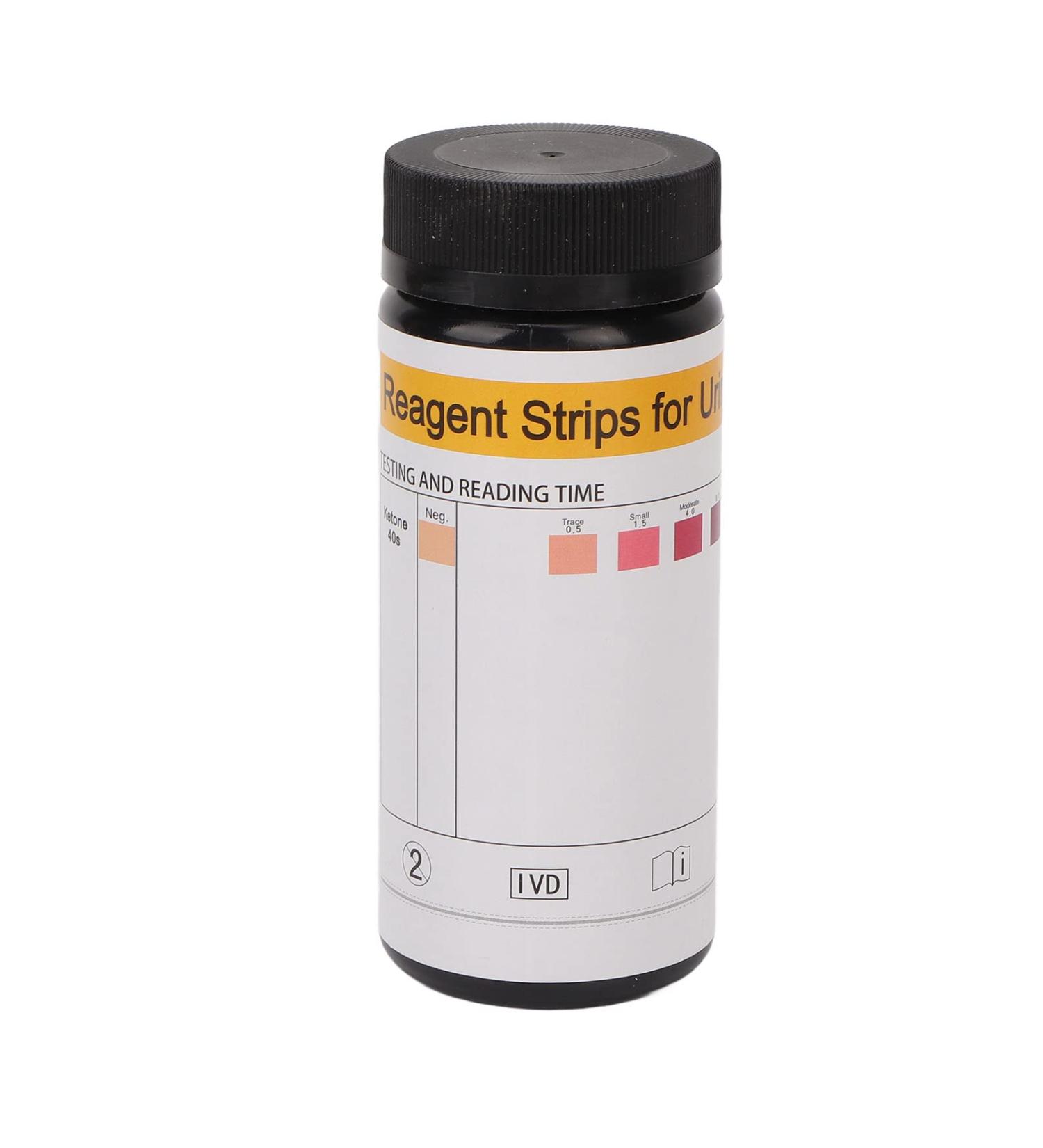 100 Keton Reagents Stripes - Reliable Keto Urine Test Strips | Fast 15s Results | VC Resistant - Buy Online on GoSupps.com