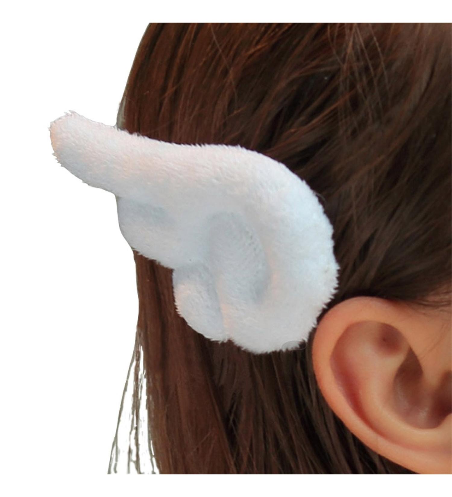 Plush Angel Wings Hair Clip - Kawaii Cute Adorable Hair Barrettes - Buy Online on GoSupps.com