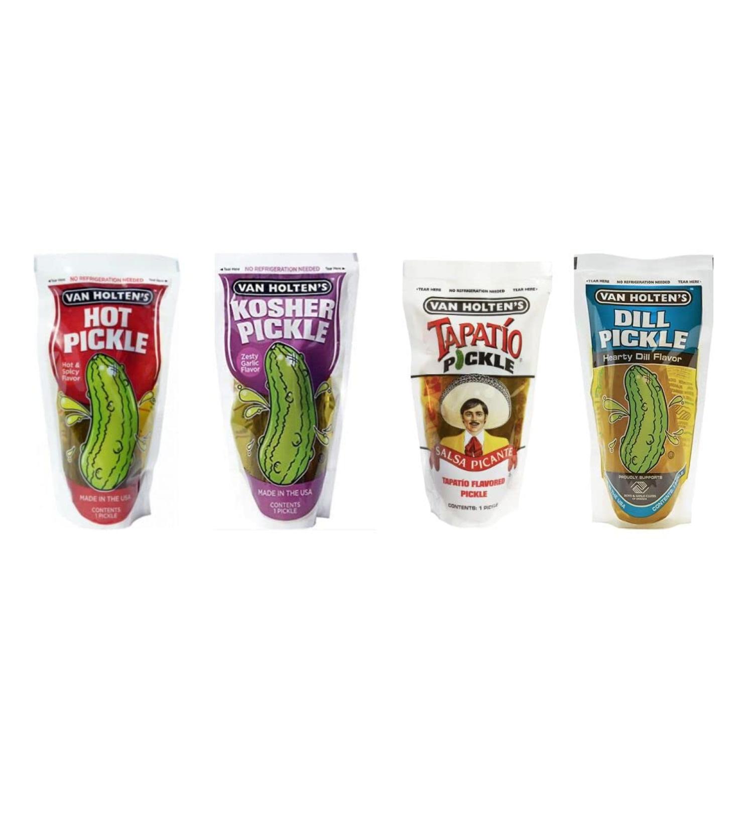 Van Holten's Pickle Multi-Pack - TIK Tok JUMBO Pickles - (Pack Of 4 Different Flavours) - Buy Online on GoSupps.com