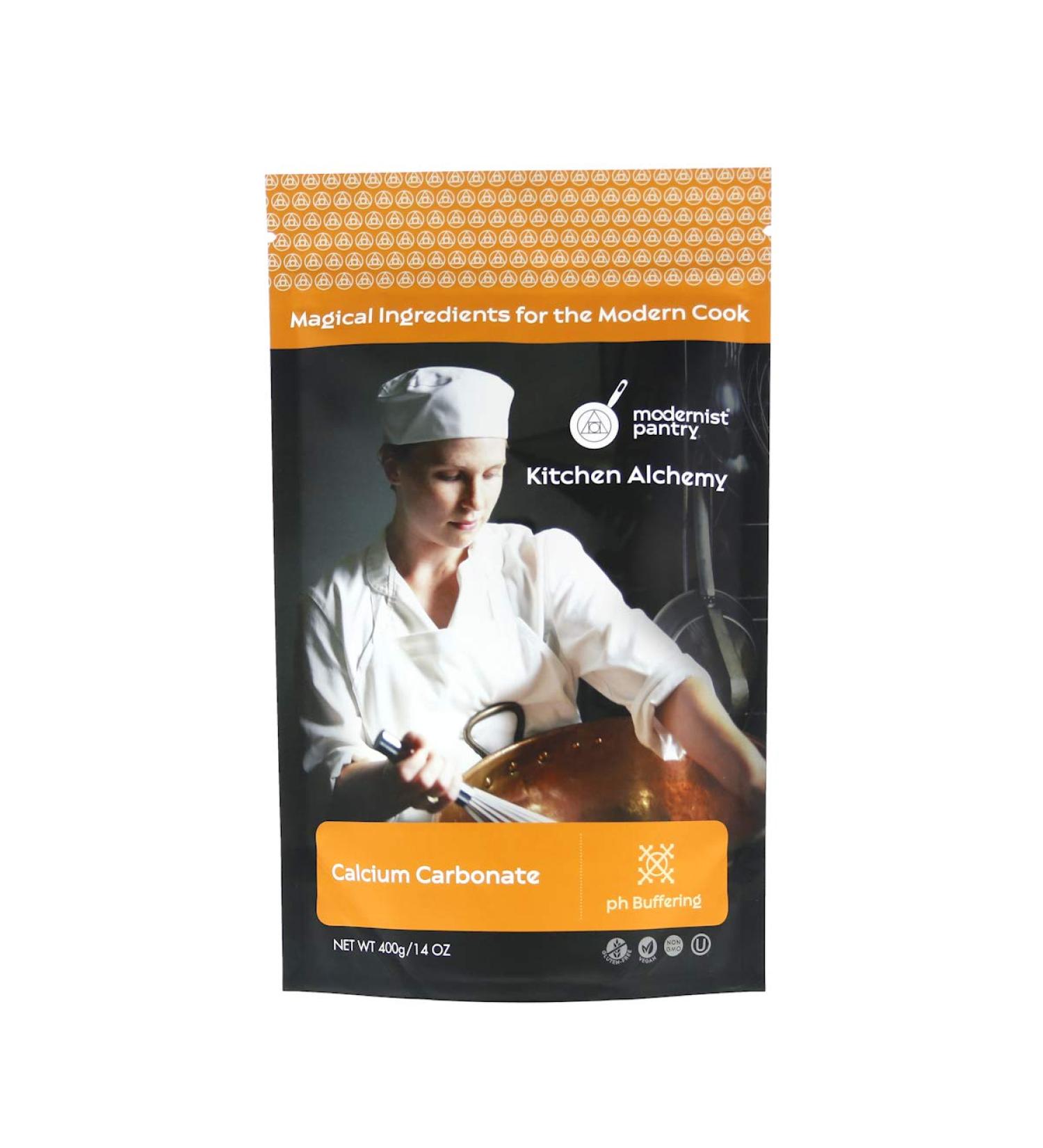 Pure Calcium Carbonate 400g/14oz - Non-GMO, Gluten-Free, Vegan, OU Kosher Certified - Buy Online on GoSupps.com
