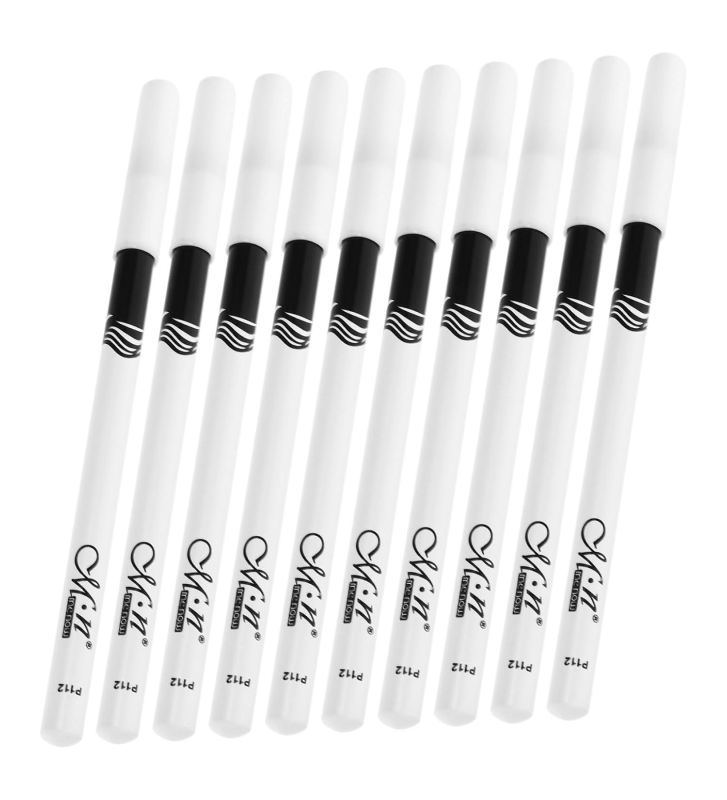 OHPHCALL 20 Pcs Lying Silkworm Eyeliner White Makeup Eyeliner Pencils Eye Drawing Pencils Gel Wooden Pole 1 count (Pack of 1) Whitex2pcs - Buy Online on GoSupps.com