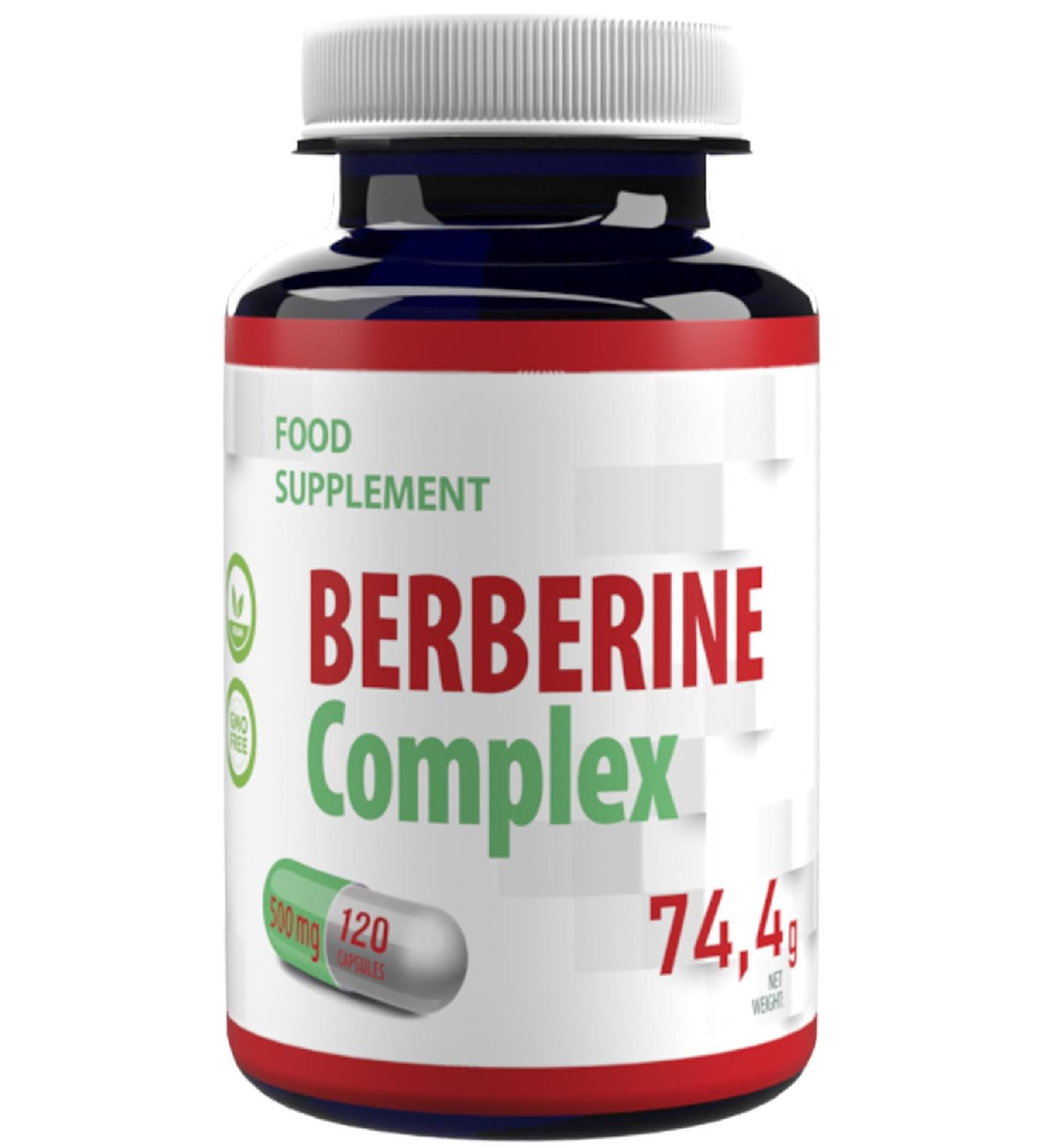 Berberine complex 500mg 120 vegan capsules laboratory tested highly dosed - Buy Online on GoSupps.com