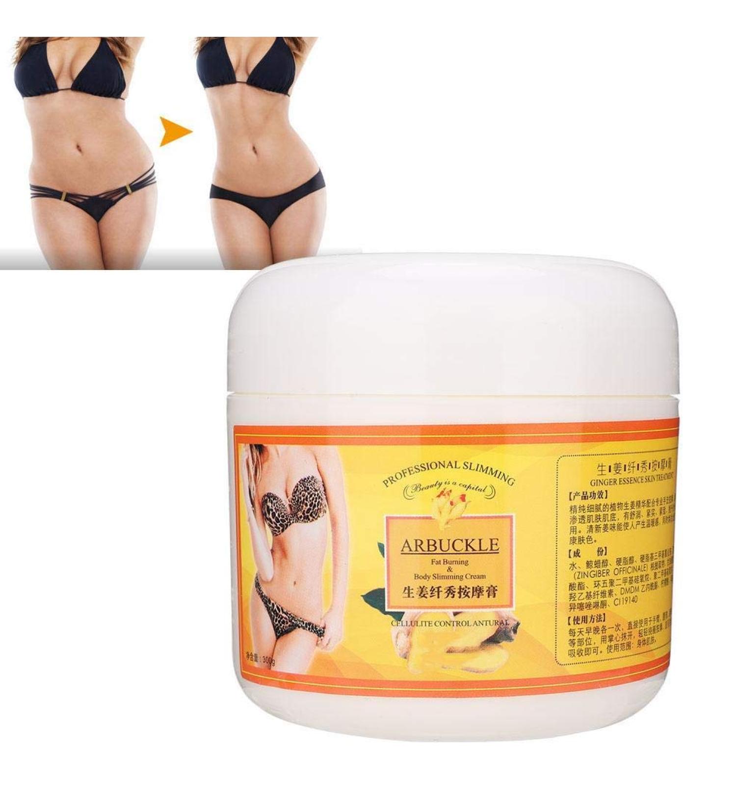 300g Ginger Fat Burning Weight Loss Anti-cellulite Full Body Slimming Cream Gel Hot Cream for Belly Anti-cellulite Gel - Buy Online on GoSupps.com