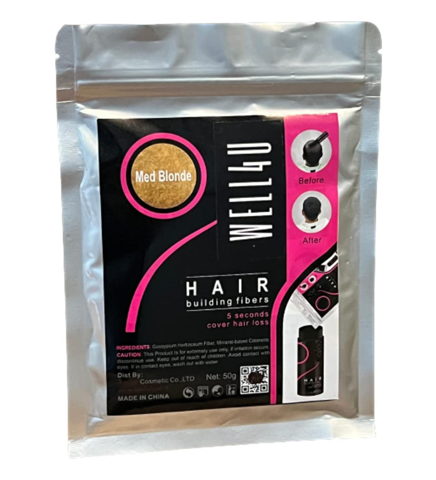 Buy Well4u Micro Hair Fibers - 50g Medium Blonde | Premium Hair Powder & Sealing Solution | International Shipping Available - Buy Online on GoSupps.com