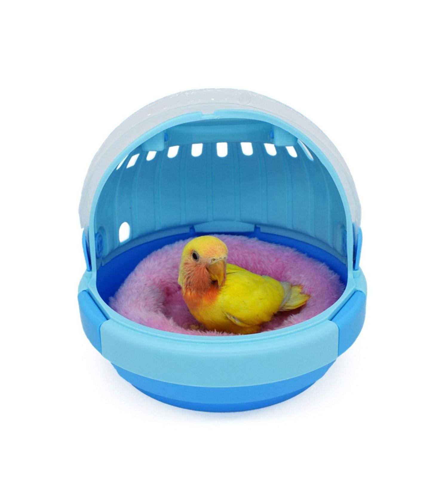 Bird Carrier Space Capsule Portable Warm Parrot Outing Cage Breathable Travel Cage Lightweight Bird Carrier and Small Animals Carrier 7.286.5inch - Buy Online on GoSupps.com