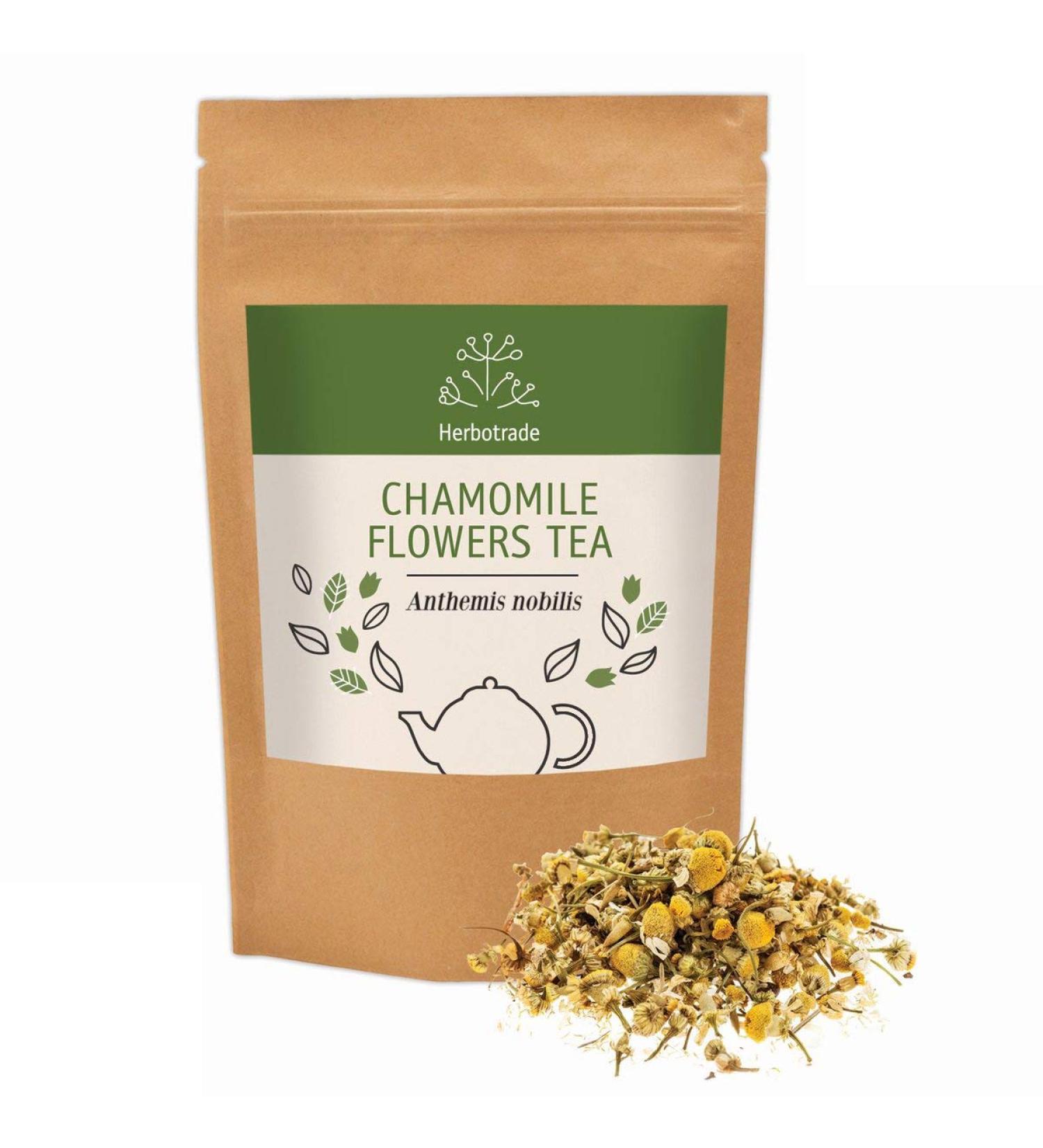 100% Pure Roman Chamomile Flower (Anthemis nobilis) Dried Natural Wildcrafted Herbal Tea (Loose) 3 oz / 90gr by Teliaoils in Resealable Pouch - Buy Online on GoSupps.com