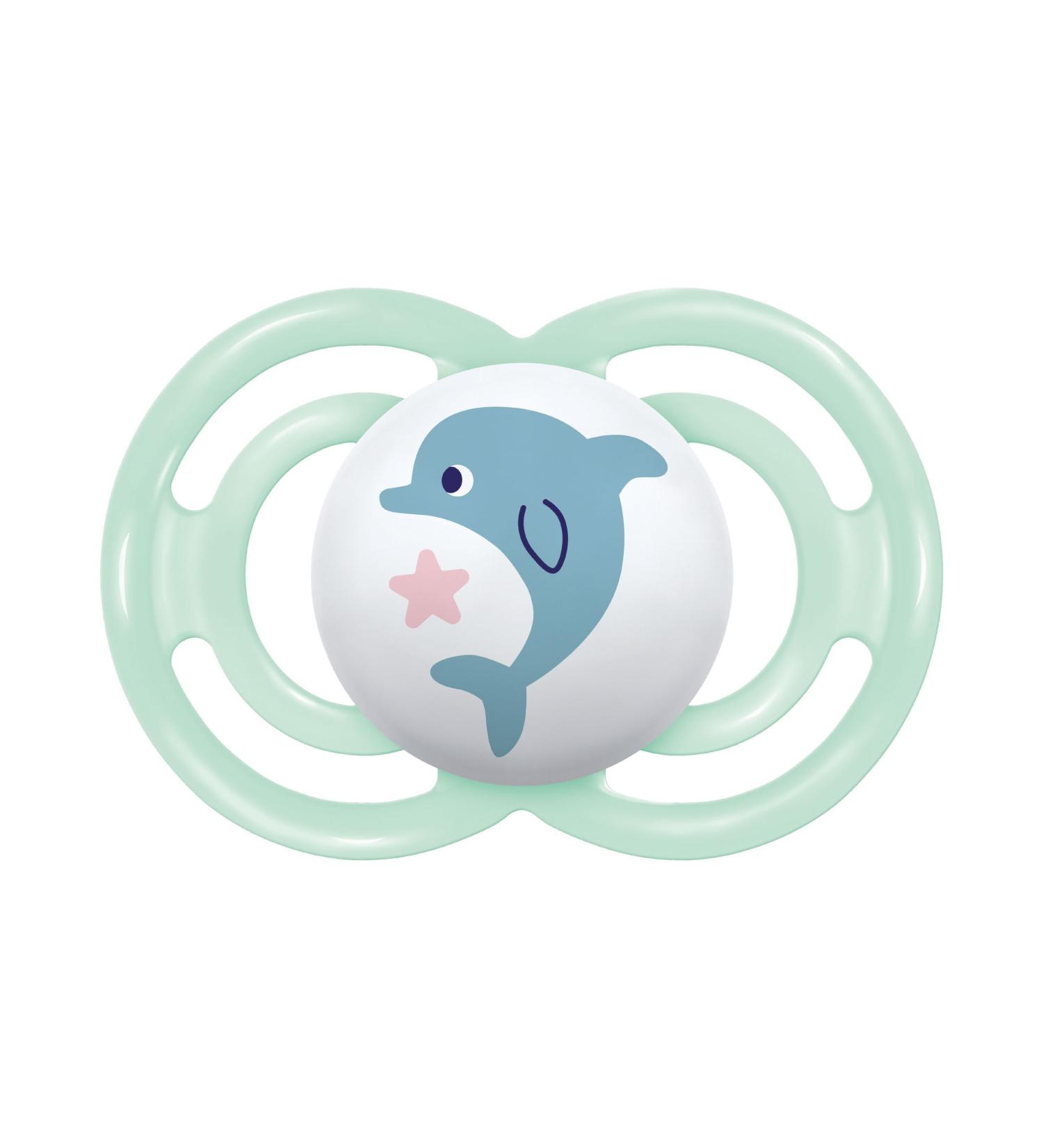 MAM Perfect Pacifier 6+ Months | SkinSoft Silicone | Organic Round Design | Includes Pacifier Cover | Green - Buy Online on GoSupps.com