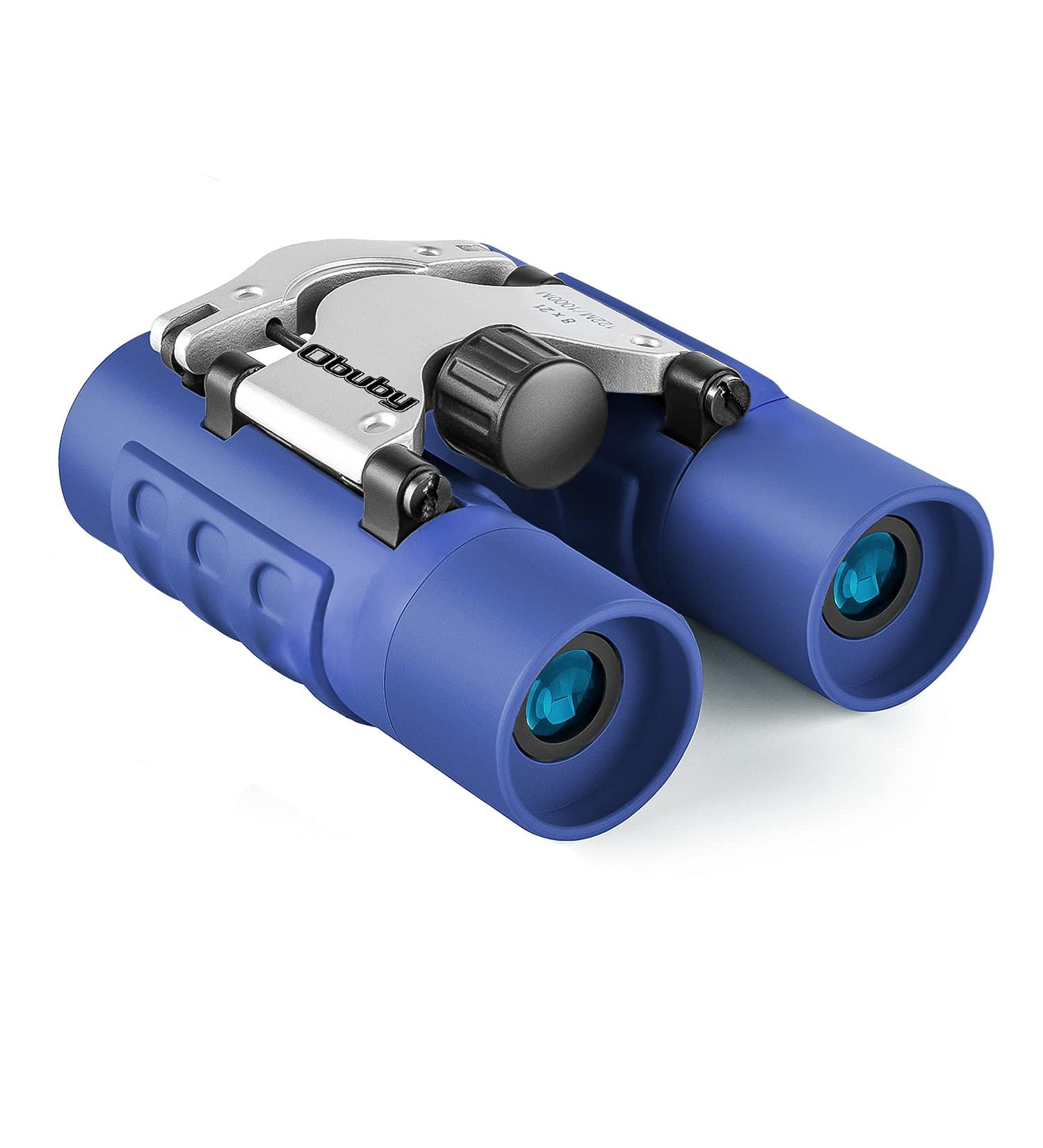 Obuby Kids Binoculars 8x21 - High-Resolution Optics for Bird Watching, Travel, Camping - Perfect Gift for Boys and Girls Ages 3-12 - Compact and Lightweight - Blue - Buy Online on GoSupps.com